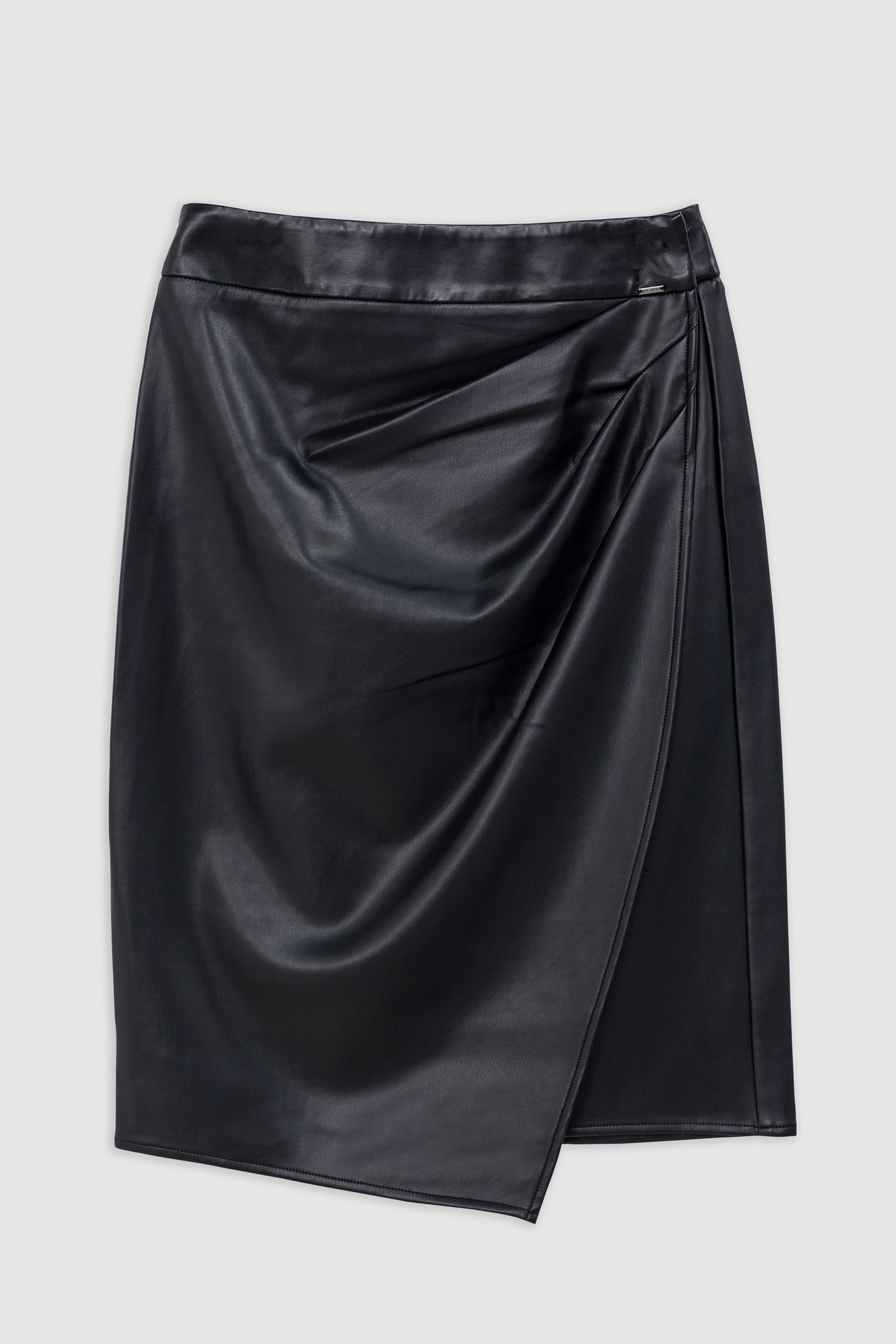 BLACK PENCIL WRAP SKIRT 6