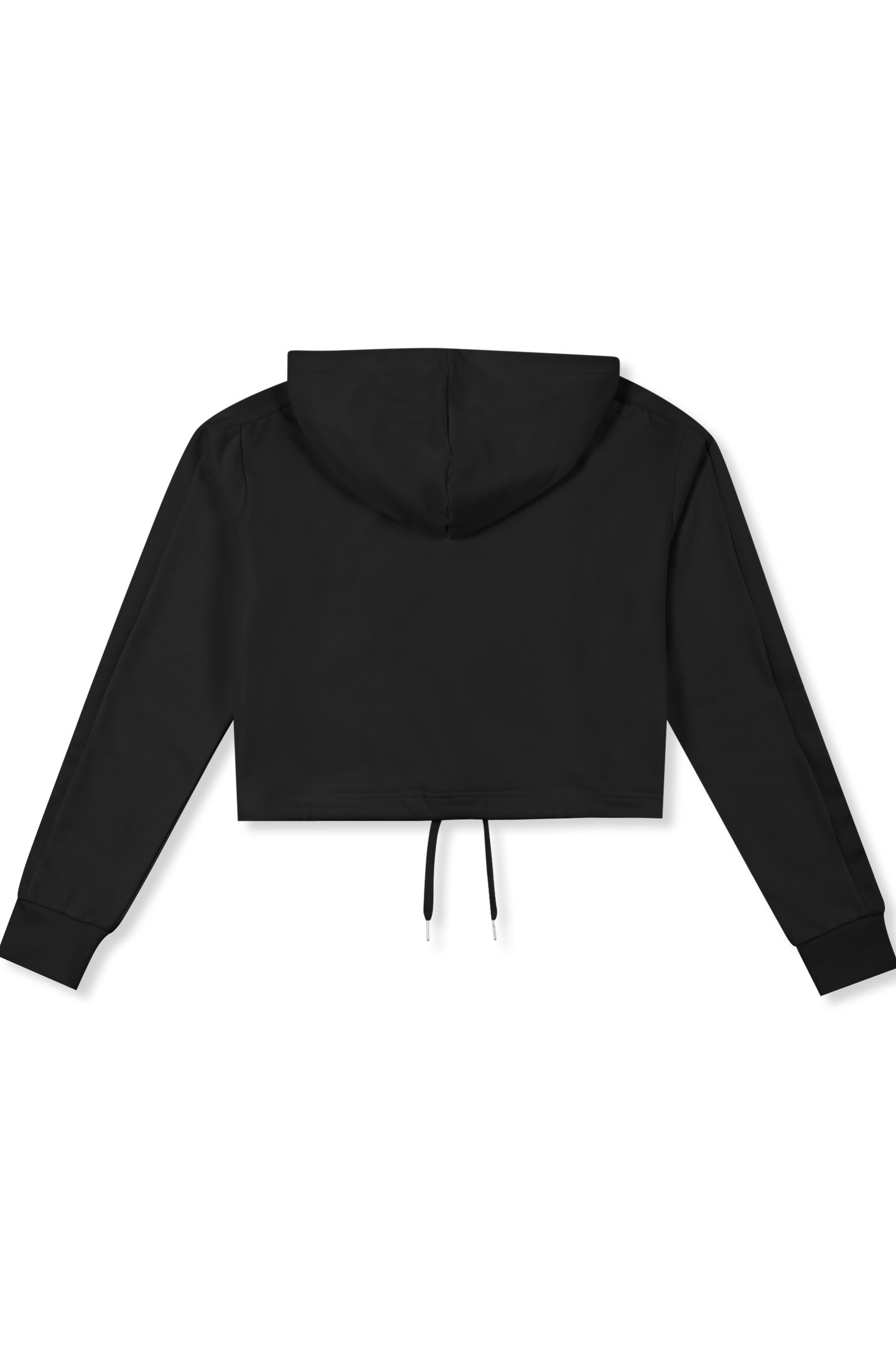 RIVOLI RELAXED CROPPED GRAPHIC HOODIE BLACK-BRIGHT WHITE 4
