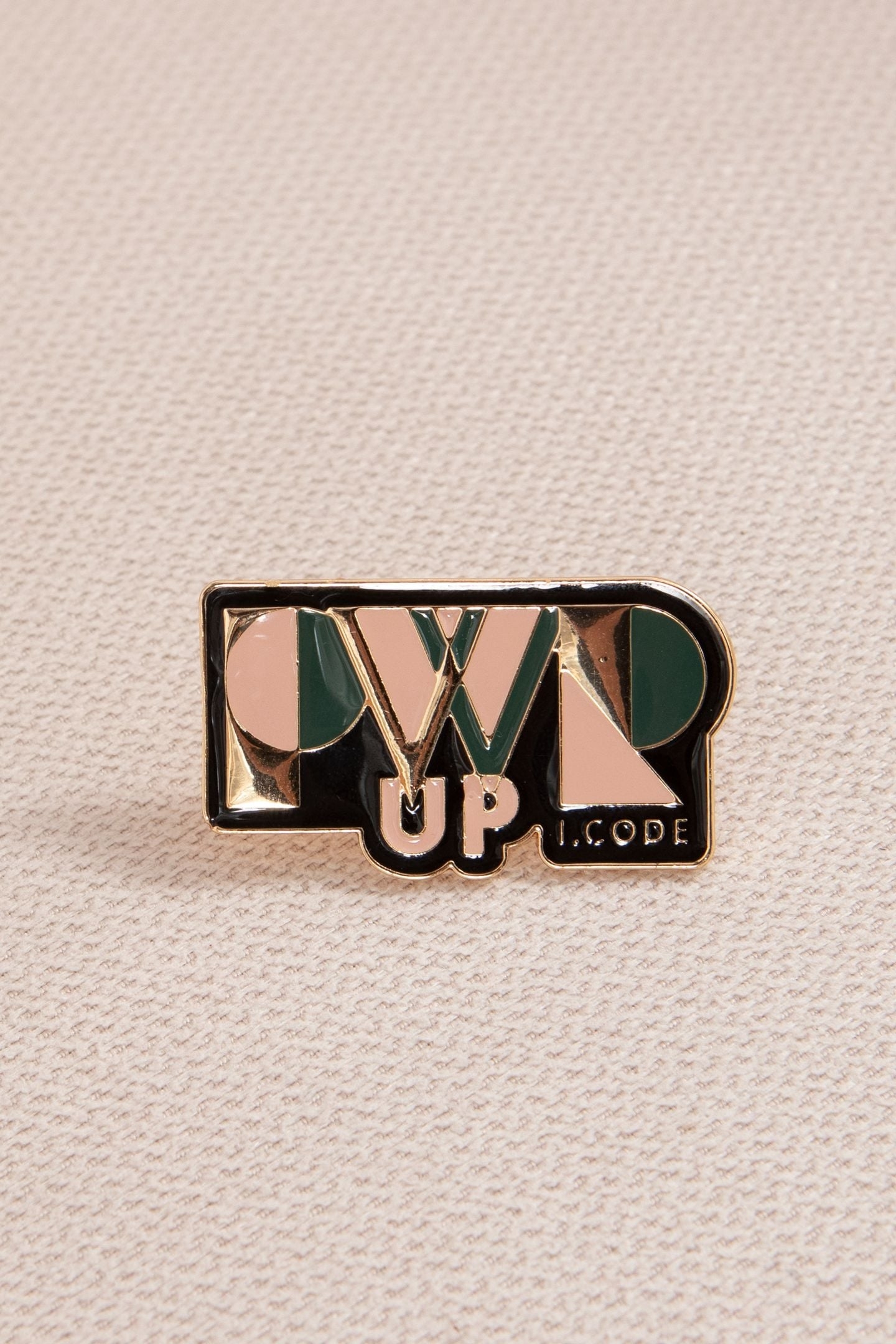 METAL MESSAGE BROOCH BLACK 4