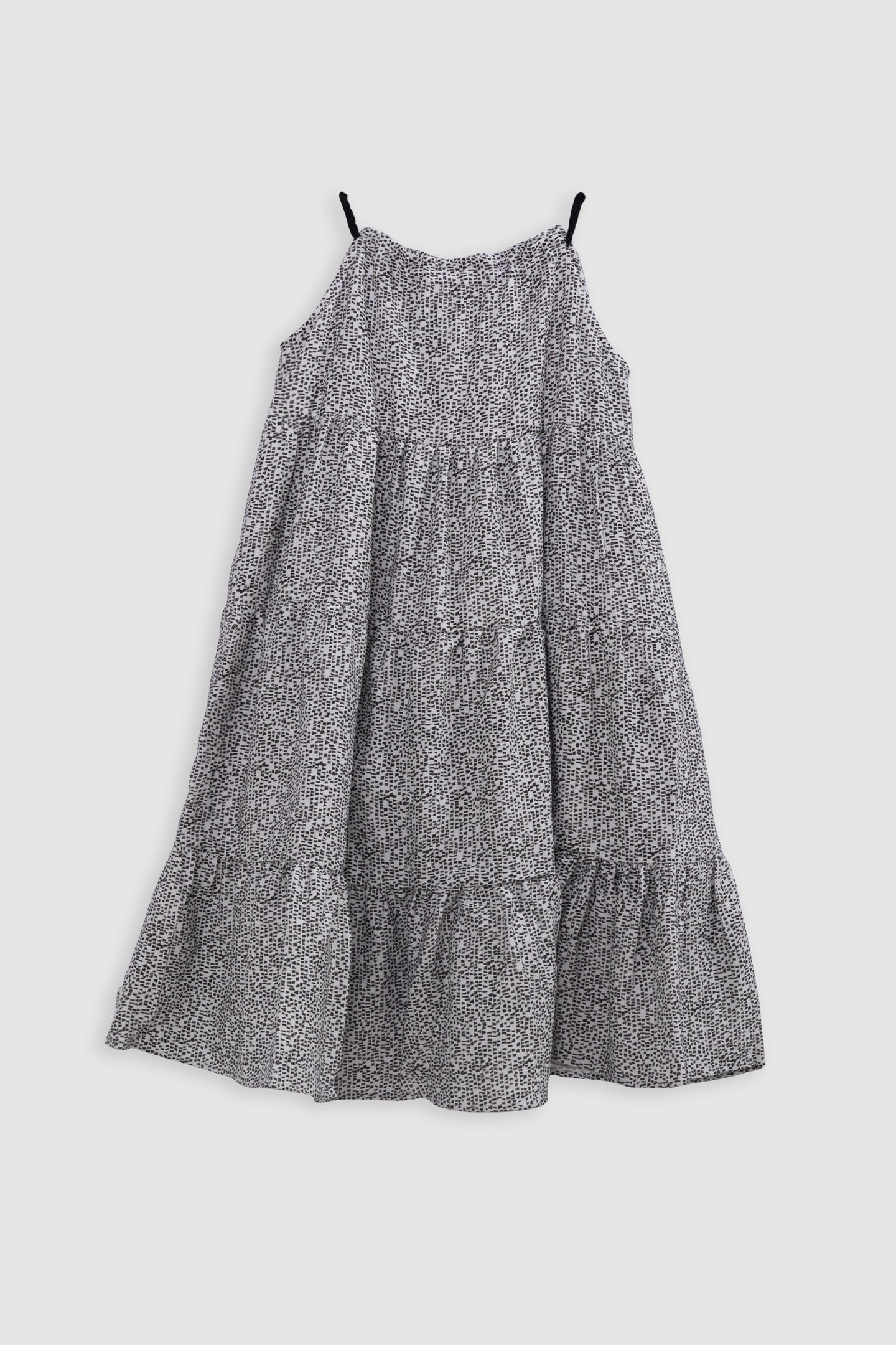 BLACK GRAPHIC PRINT MAXI DRESS 2