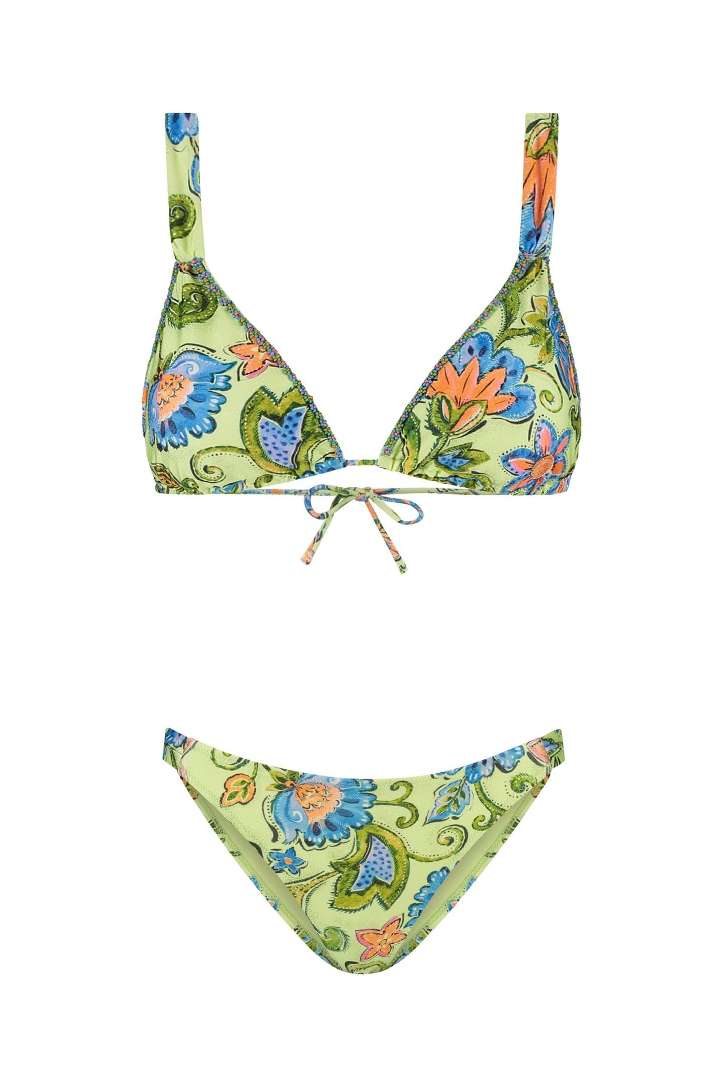 BINDI BIKINI SET BOHEMIAN FLOWER GREEN BOHEMIAN FLOWER 5