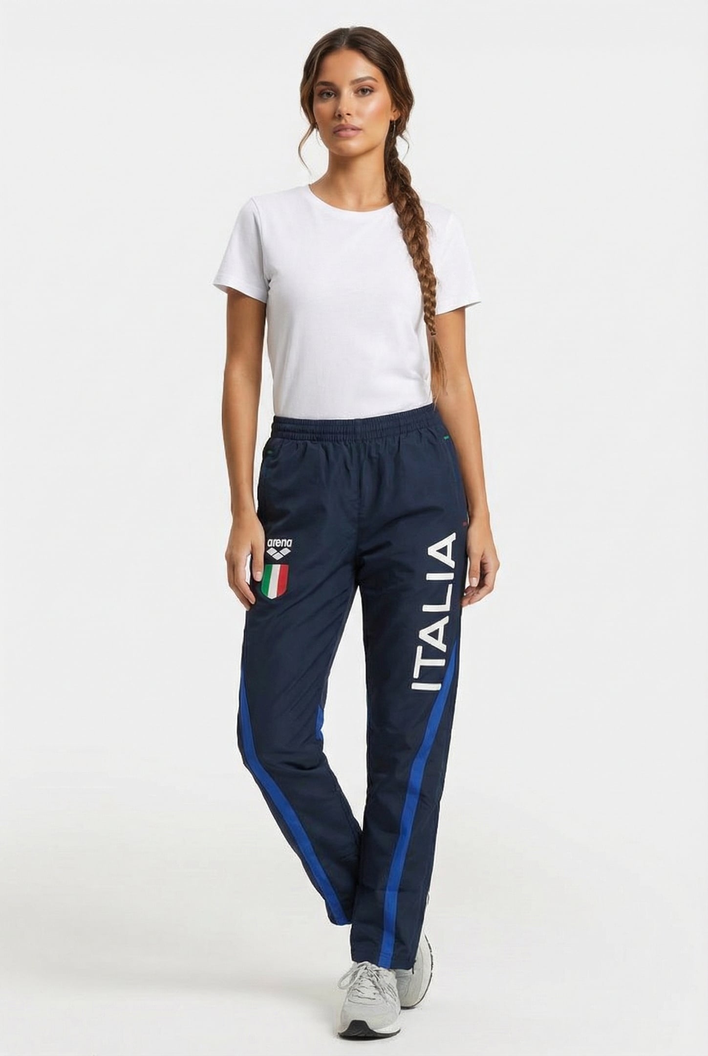 UNISEX ITALY FIN WARM UP PANT NAVY ROYAL 1