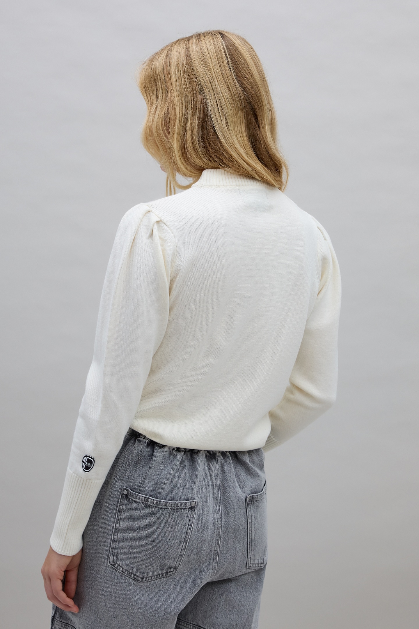 ECRU STAR KNIT SWEATER IKKS X DUVILLARD WOMAN 3