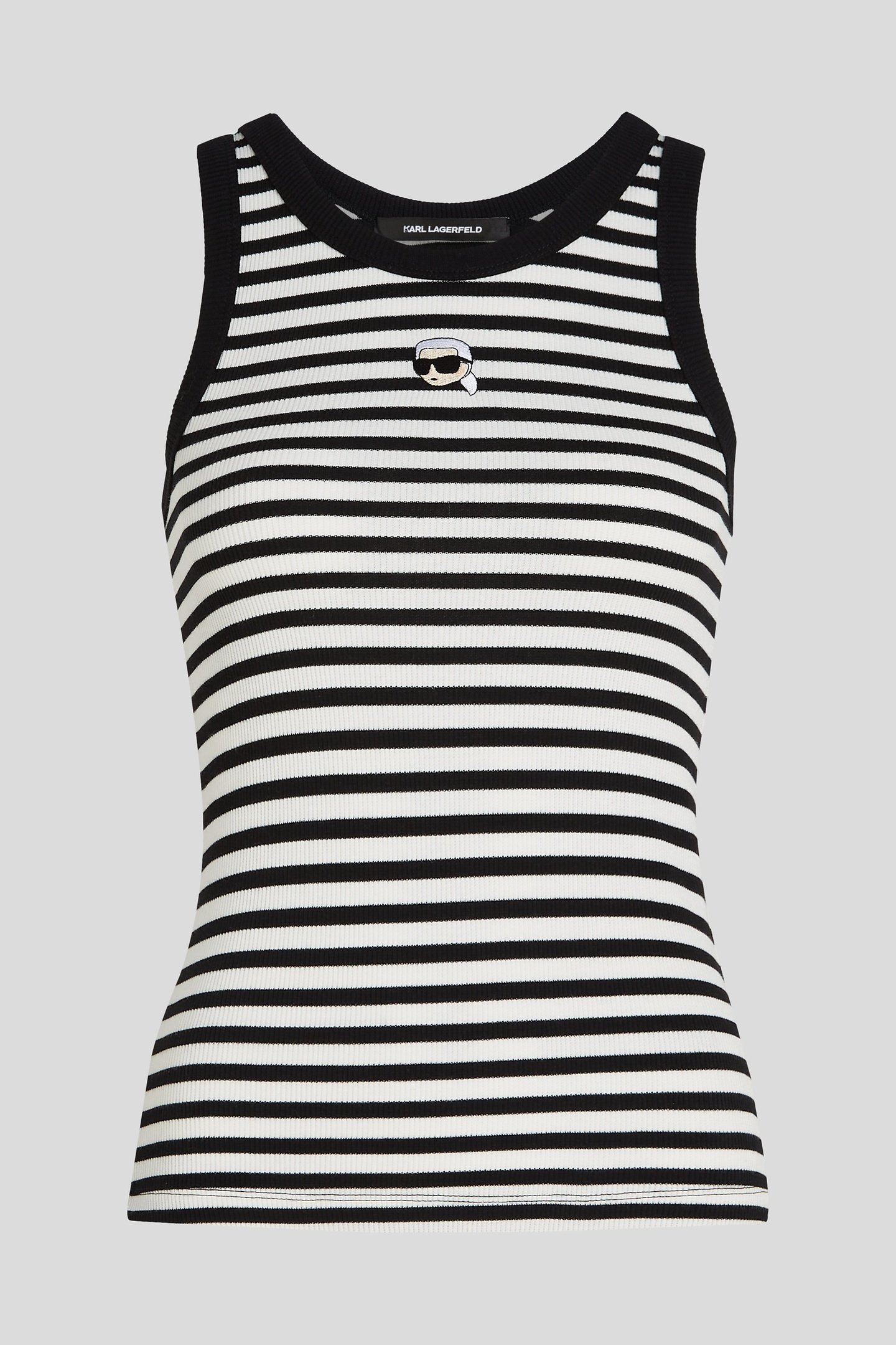 CANNOLI CREAM-BLACK IKON RIBBED TANK 4