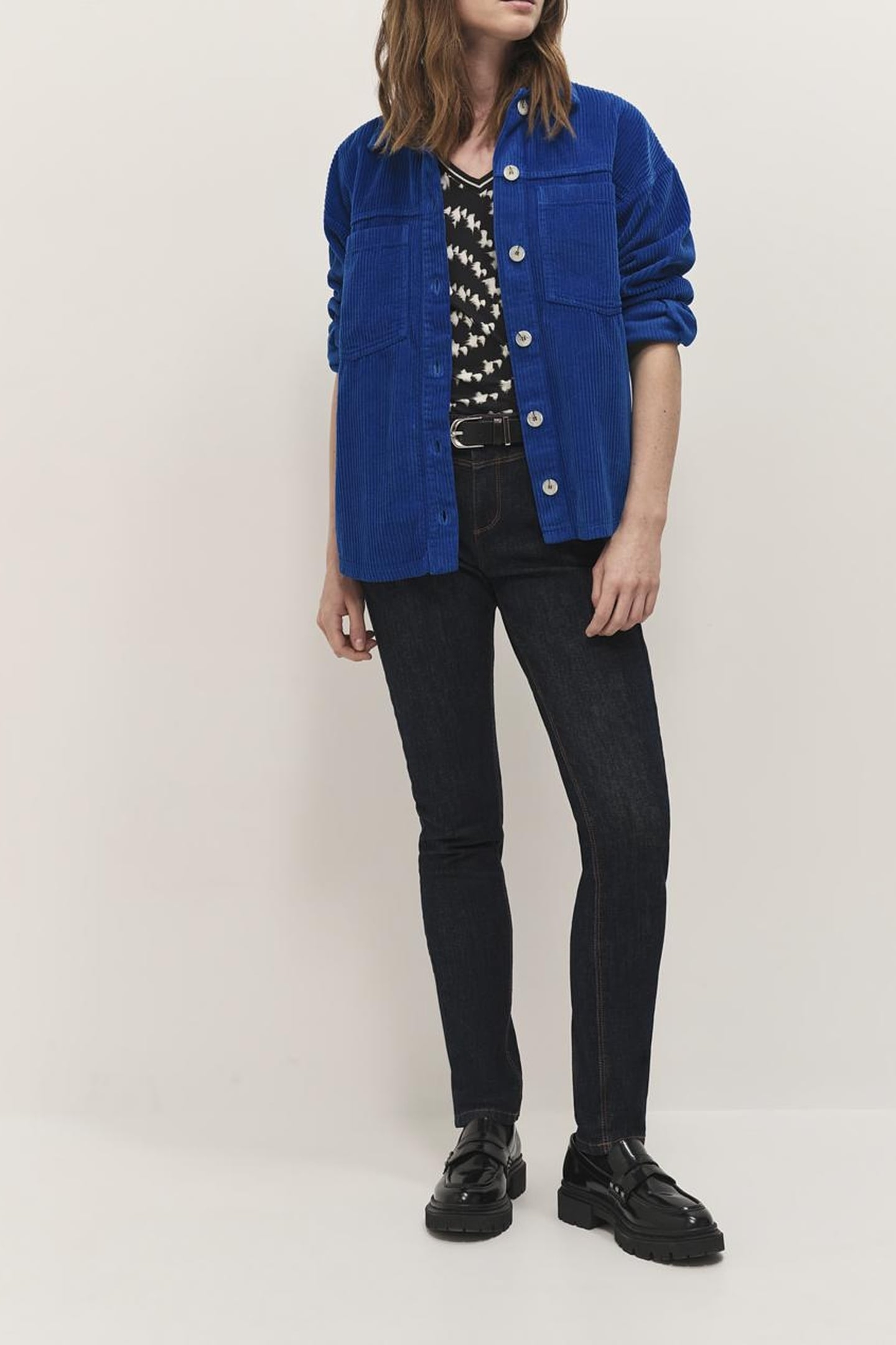 CESAR - SAPPHIRE BLUE CORDUROY SHIRT 3