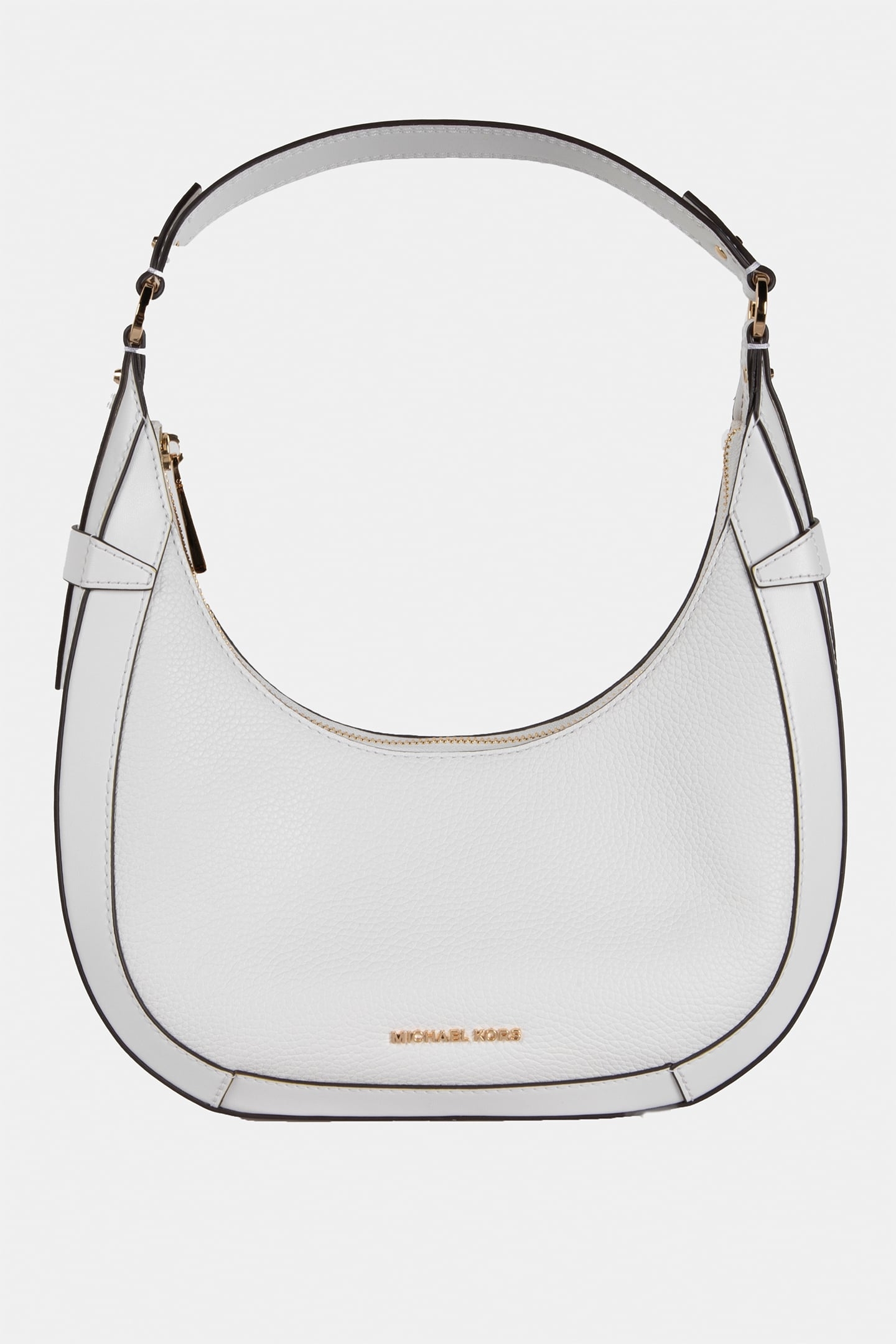 SMALL CRESCENT SHOULDER BAG OPTIC WHITE 2