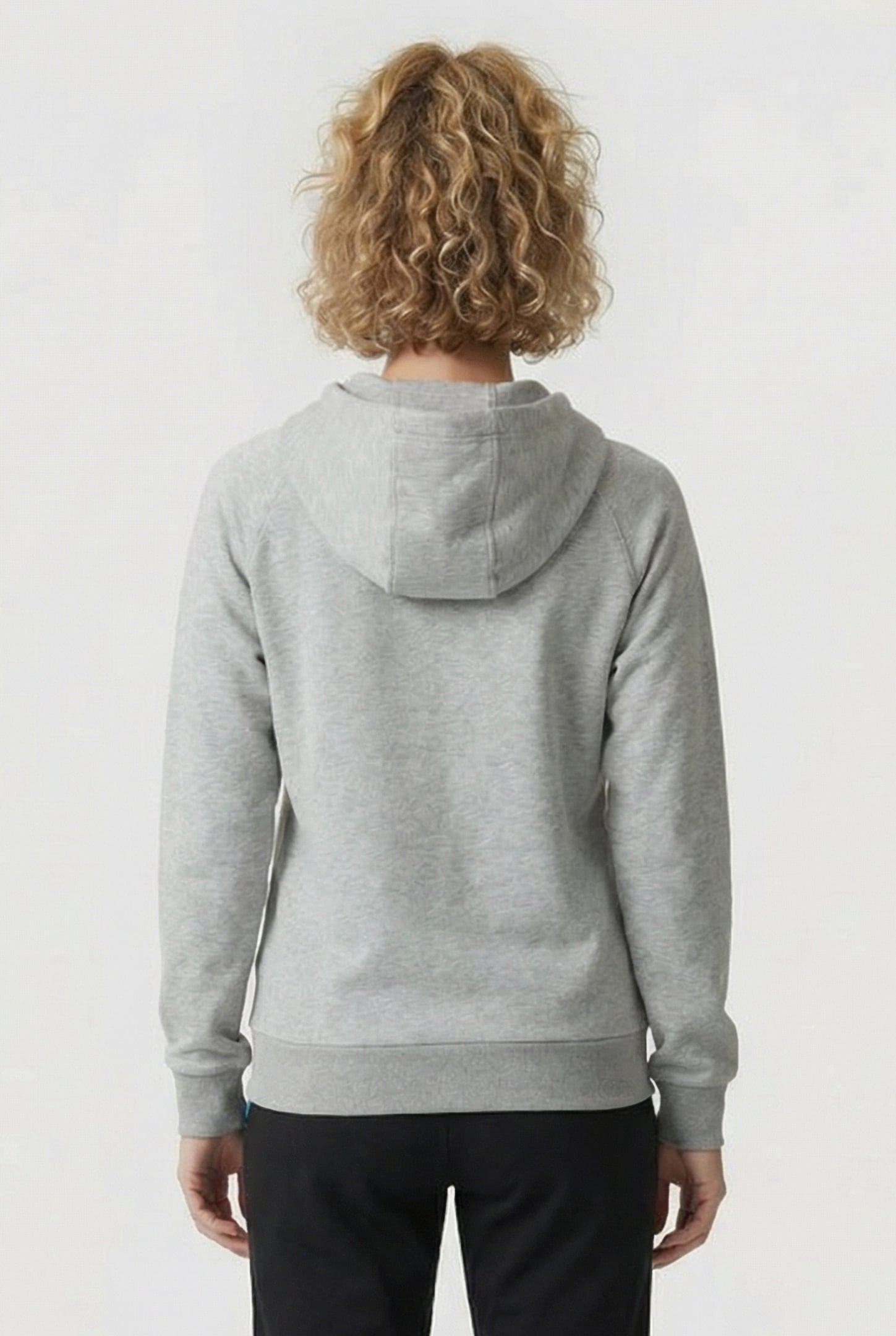 UNISEX TEAM HOODED SWEAT LACED MEDIUM GREY HEATHER-LACE 3