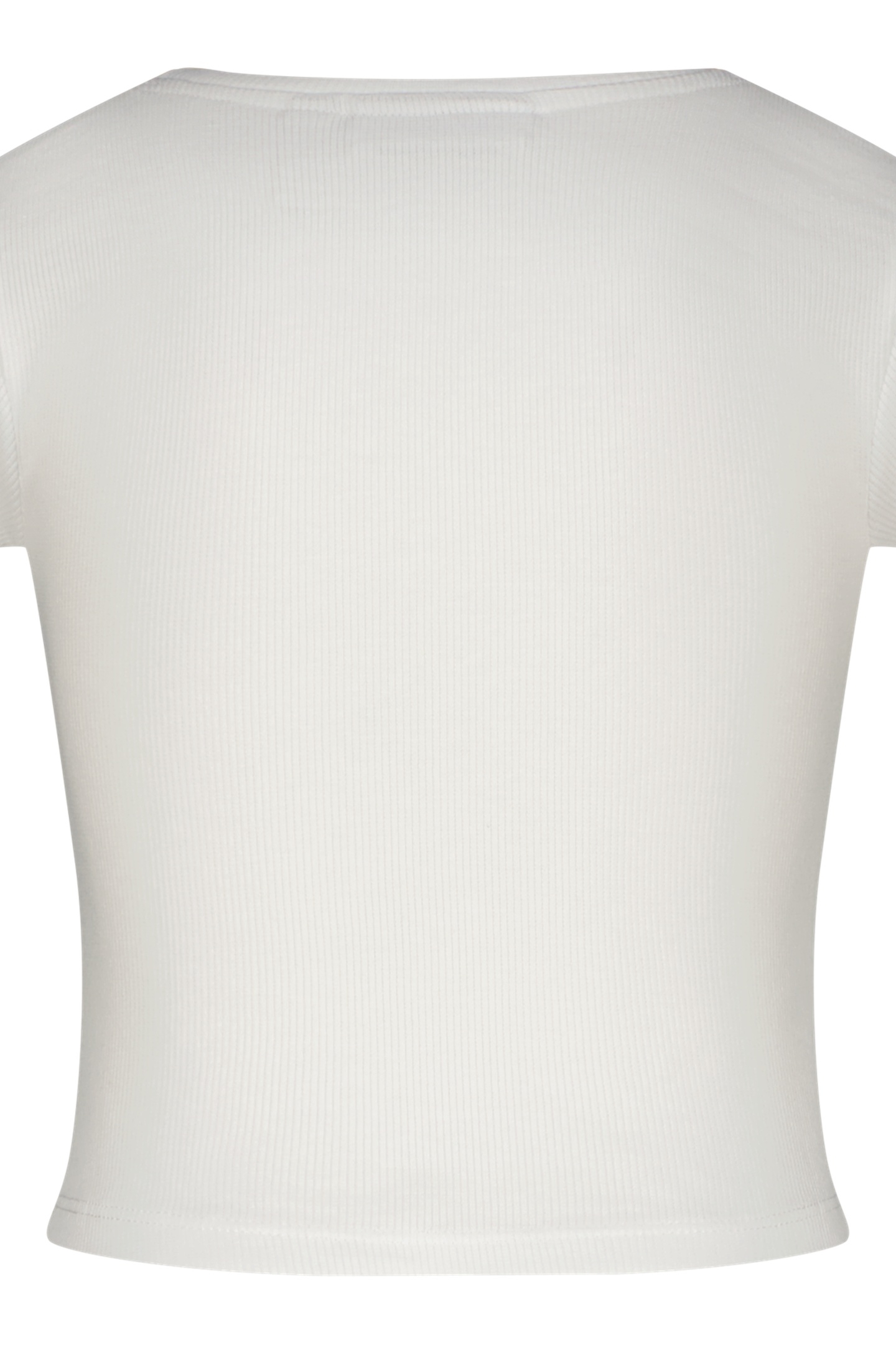 BASIC-CROP RIB TEE REAL WHITE 2