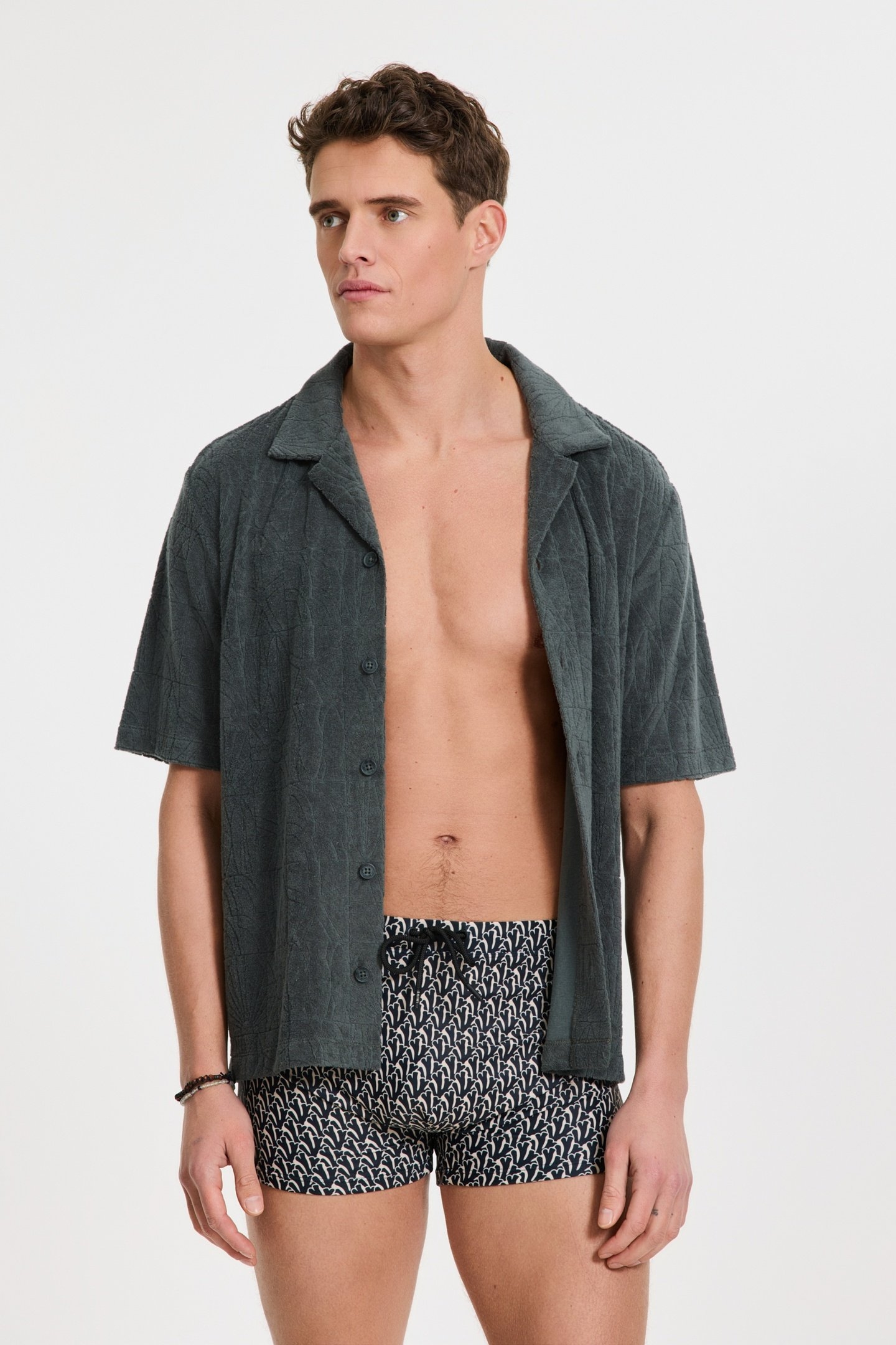 SEP SWIM BOXER WAVY CORAL BLACK WAVY CORAL 3