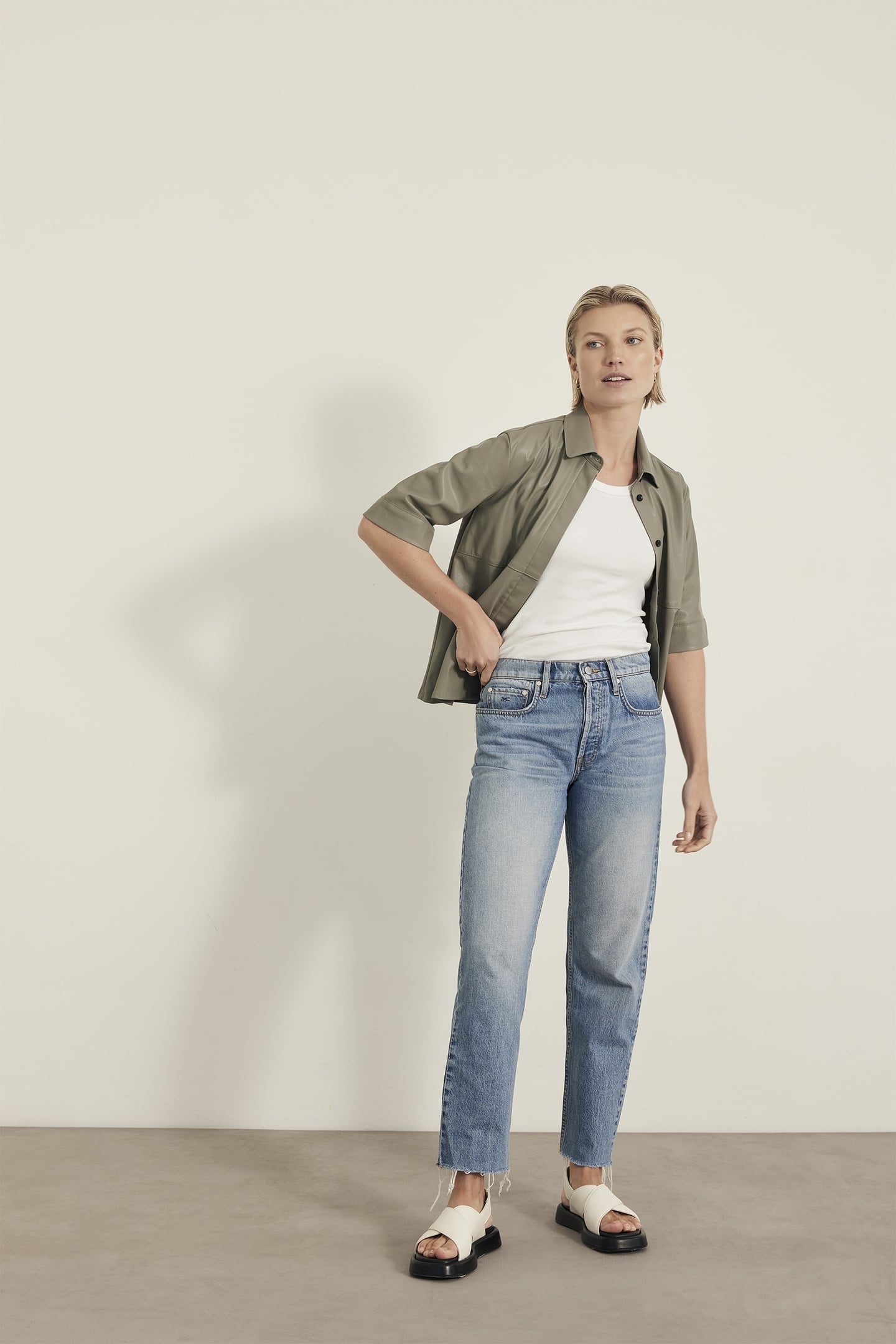 REINA BLOUSE MUD GREEN 2