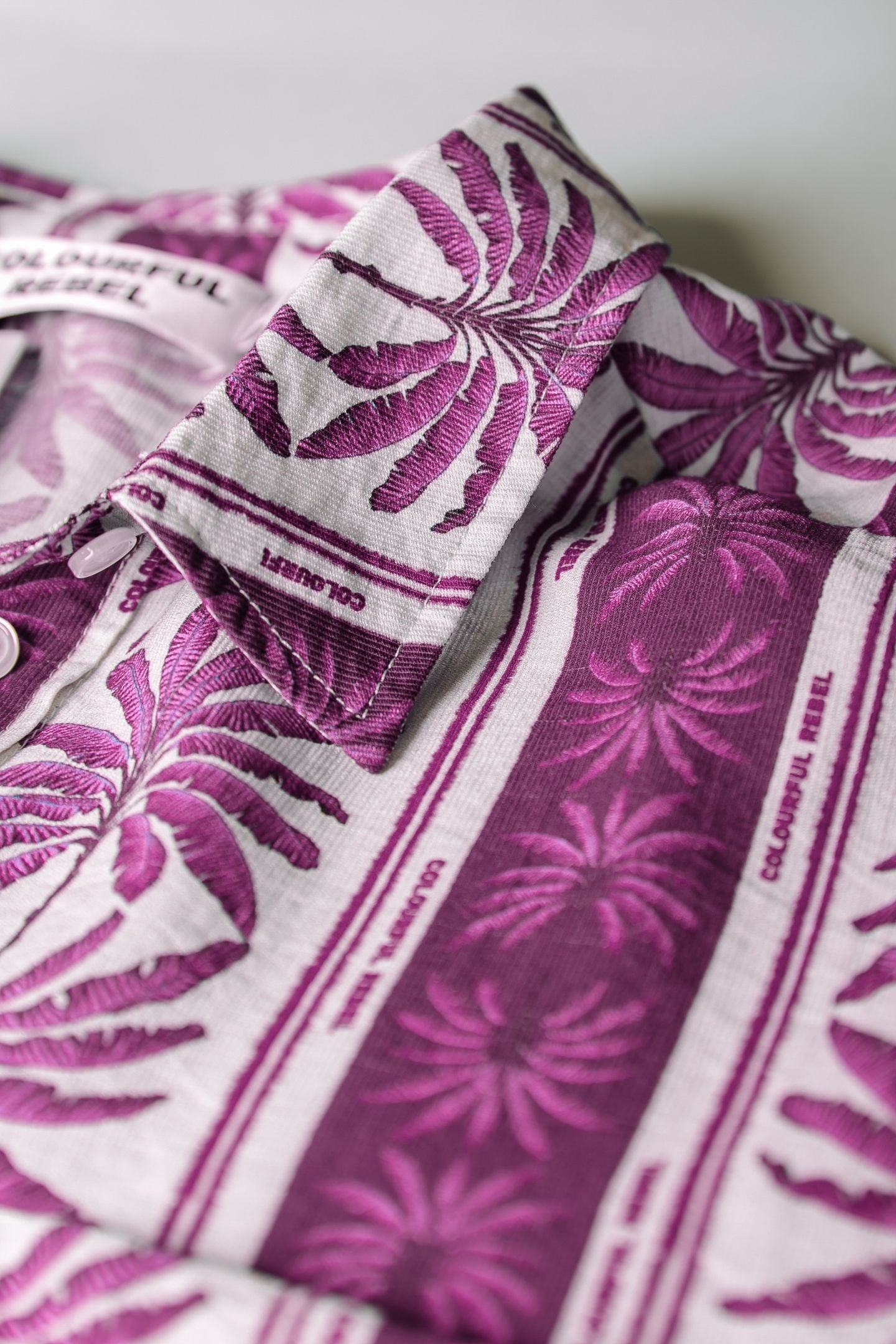 TALIA PALM DROPPED SHOULDER BLOUSE RASPBERRY WINE 7