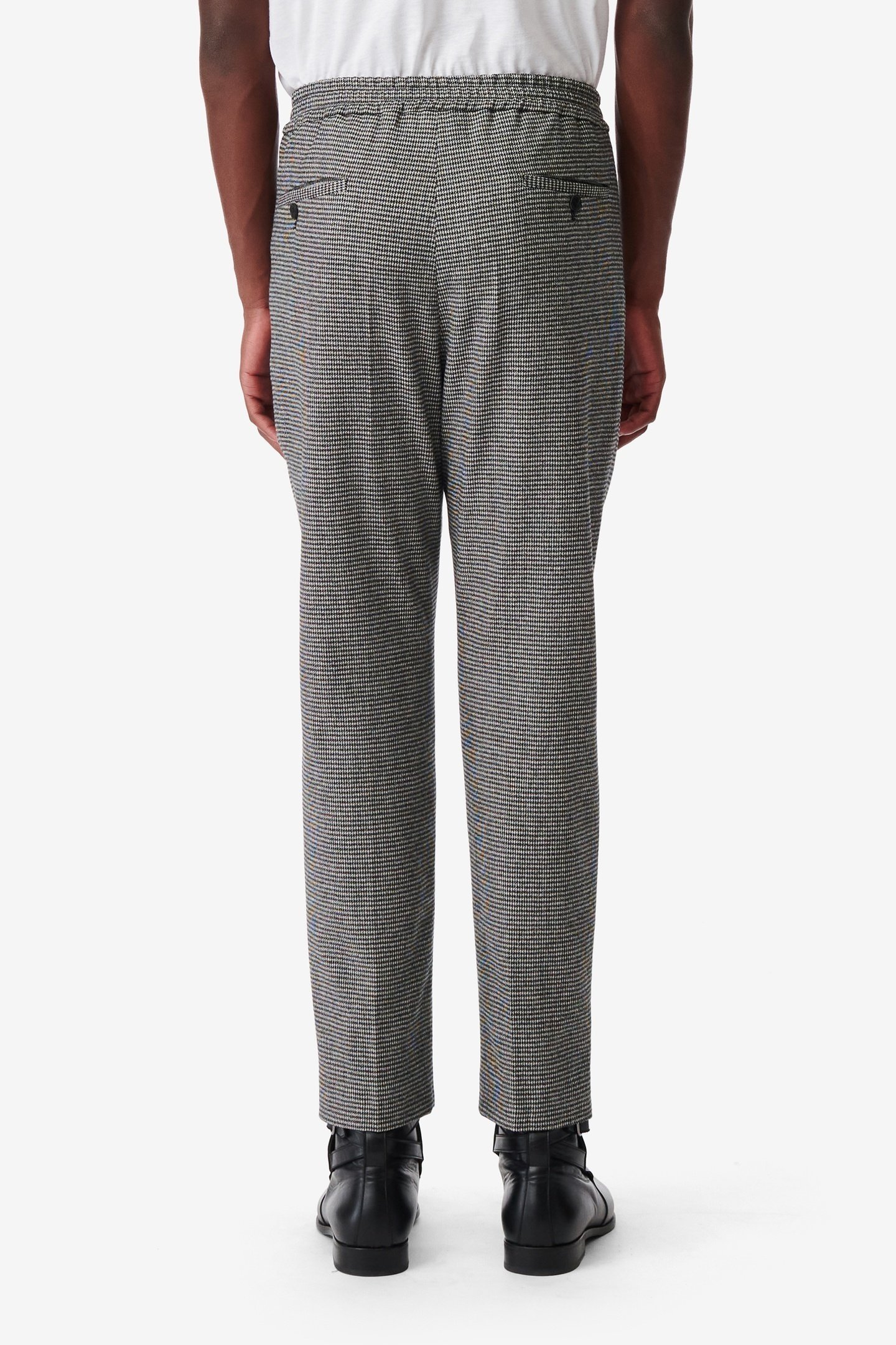 ROBBY TROUSER BLACK/ECRU 4