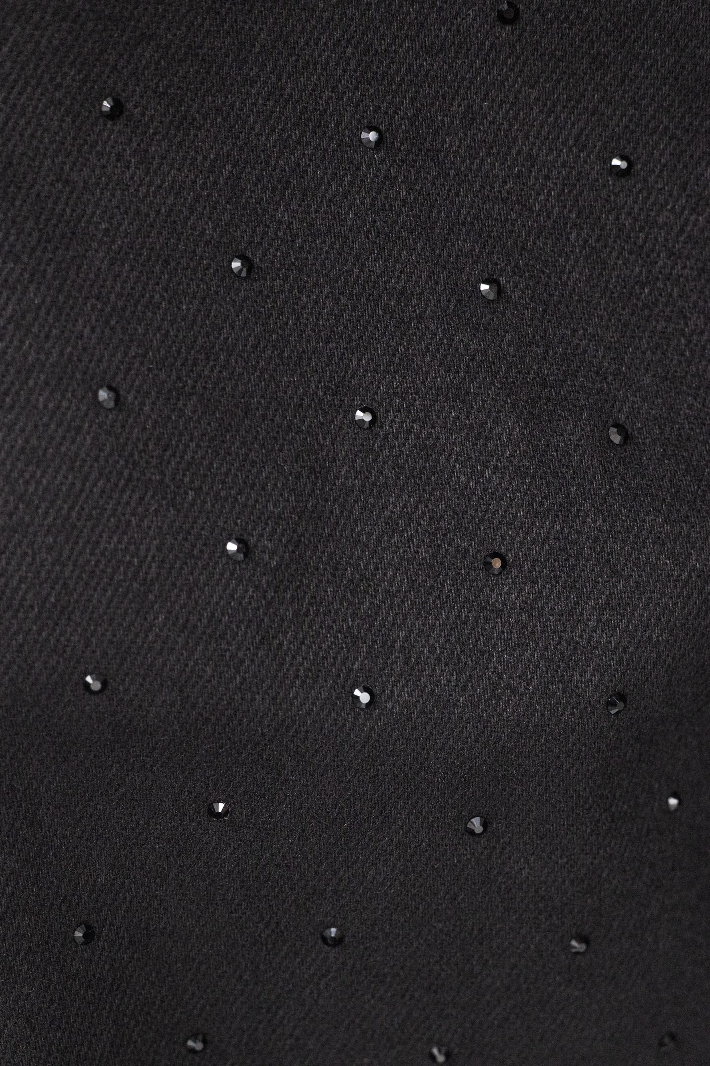 JANIS BLACK RHINESTONE STRAIGHT-LEG JEANS 7