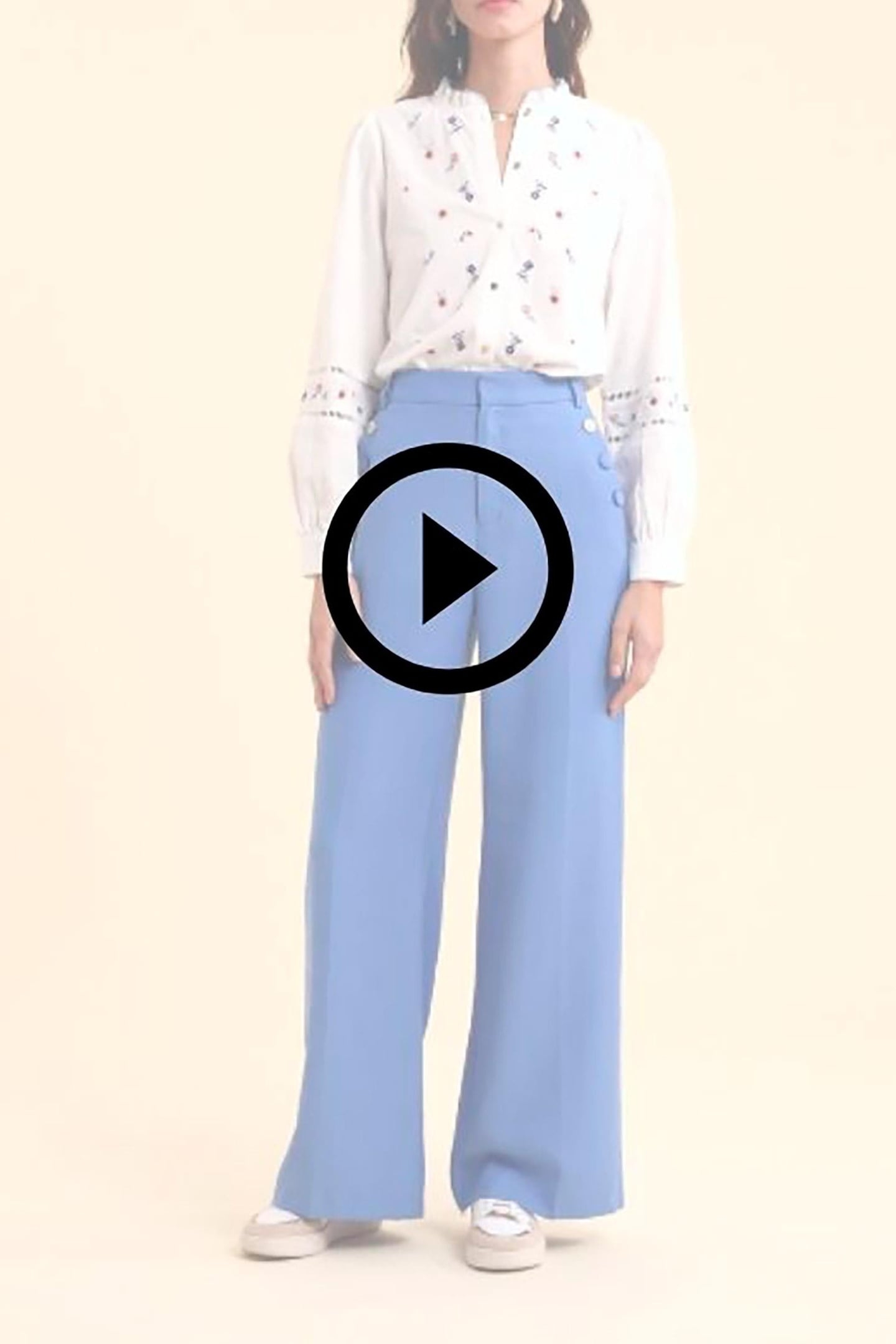 OFF-WHITE BLOUSE EMBROIDERED WITH FLOWERS MULTICO 4