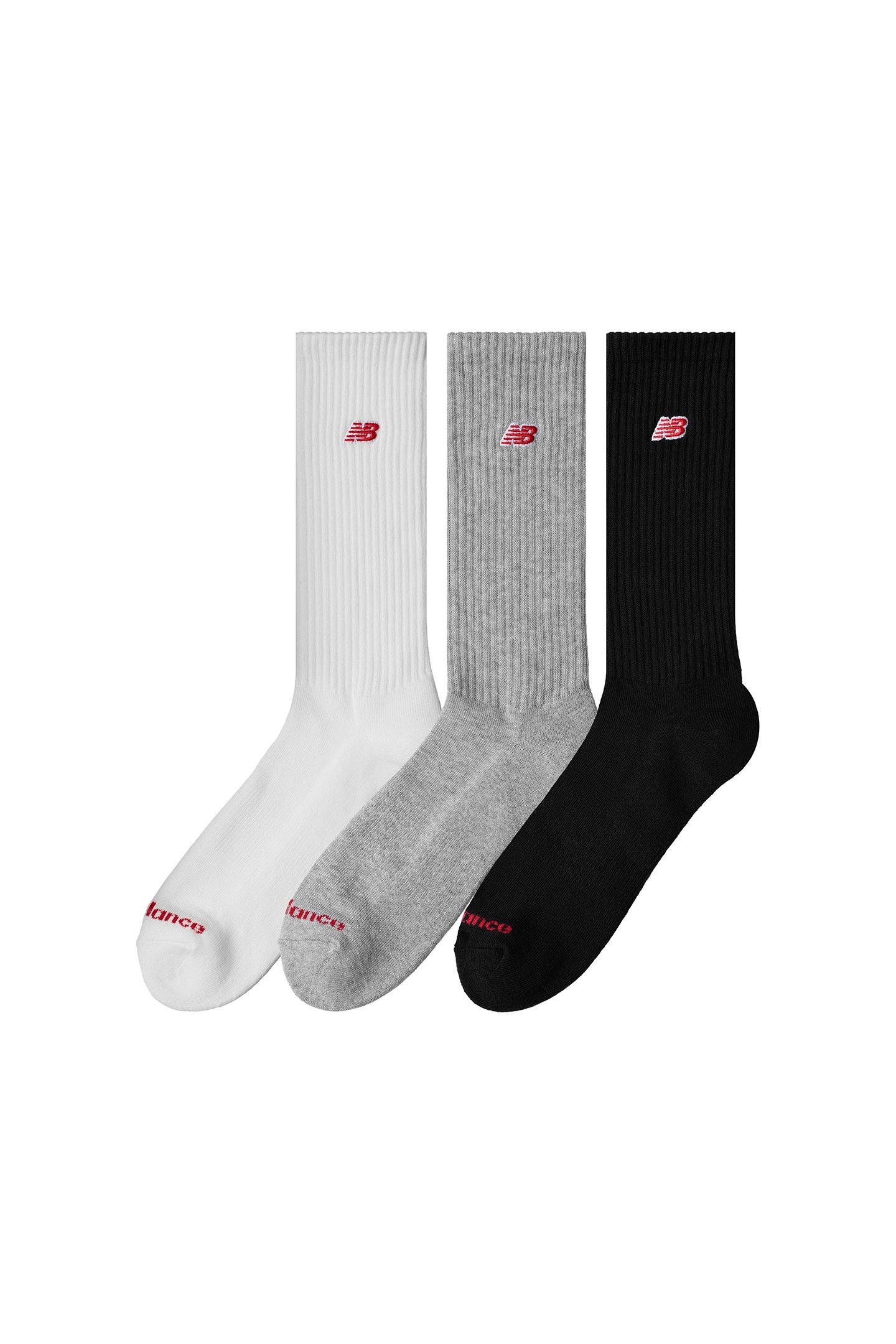 UNISEX PATCH LOGO CREW 3 PACK WHITE MULTI 2