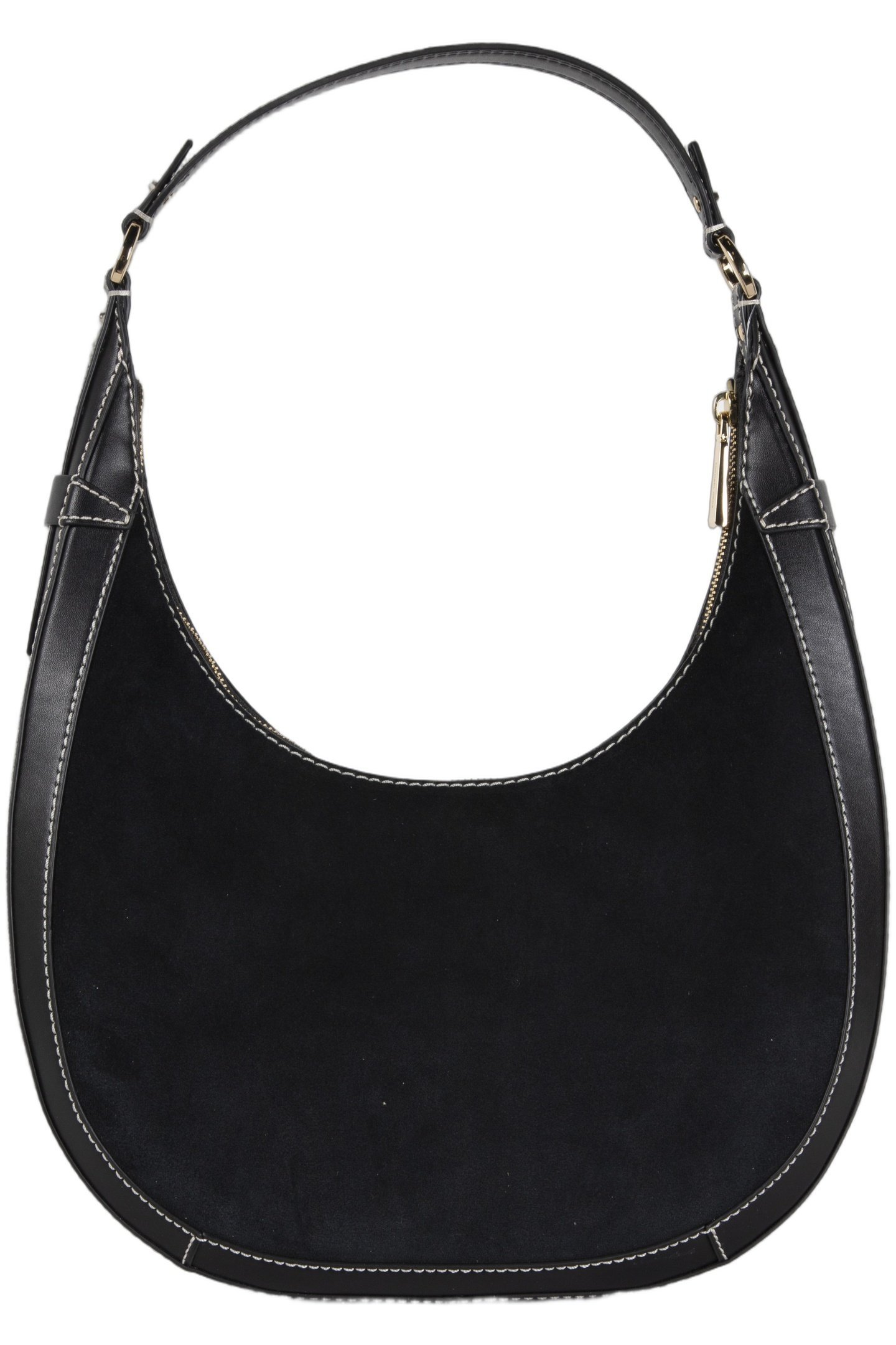 LARGE CRESCENT HOBO SHOULDER BAG BLACK 4