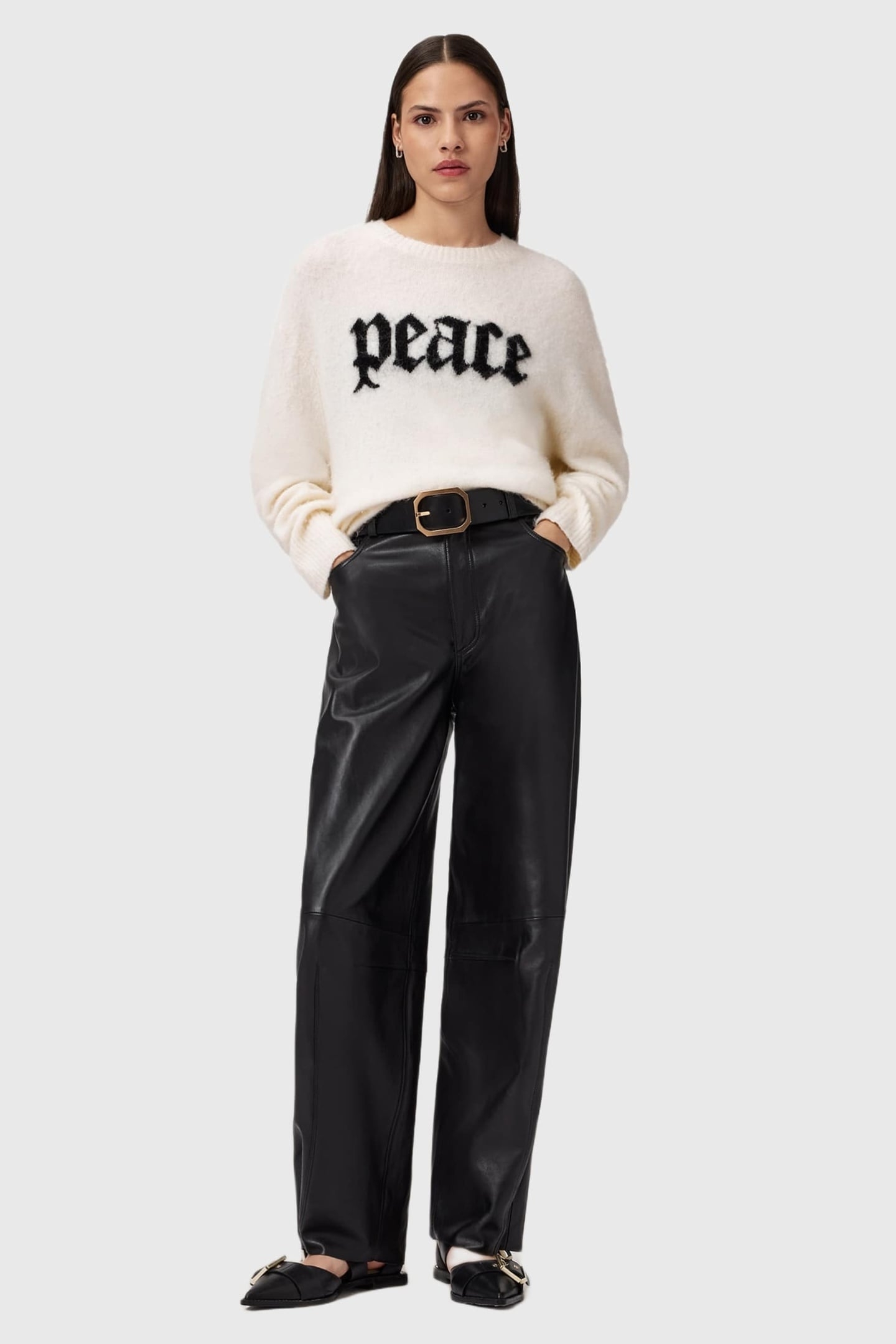 PEACE CREW CHALK WHITE/BLACK 2