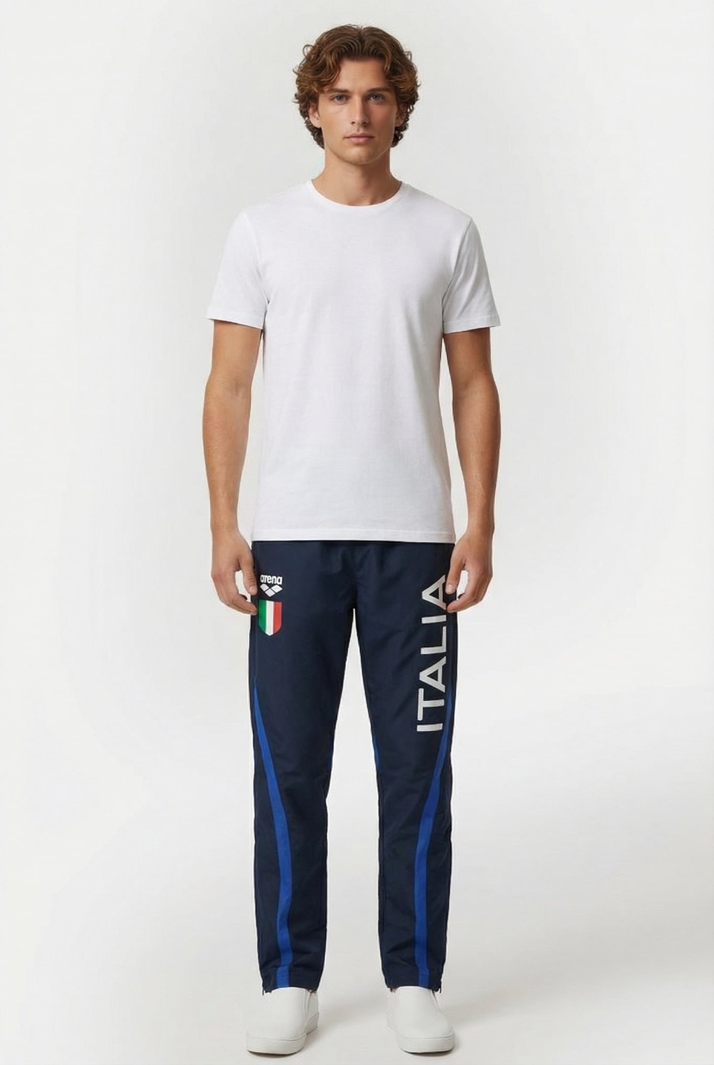 UNISEX ITALY FIN WARM UP PANT NAVY ROYAL 2