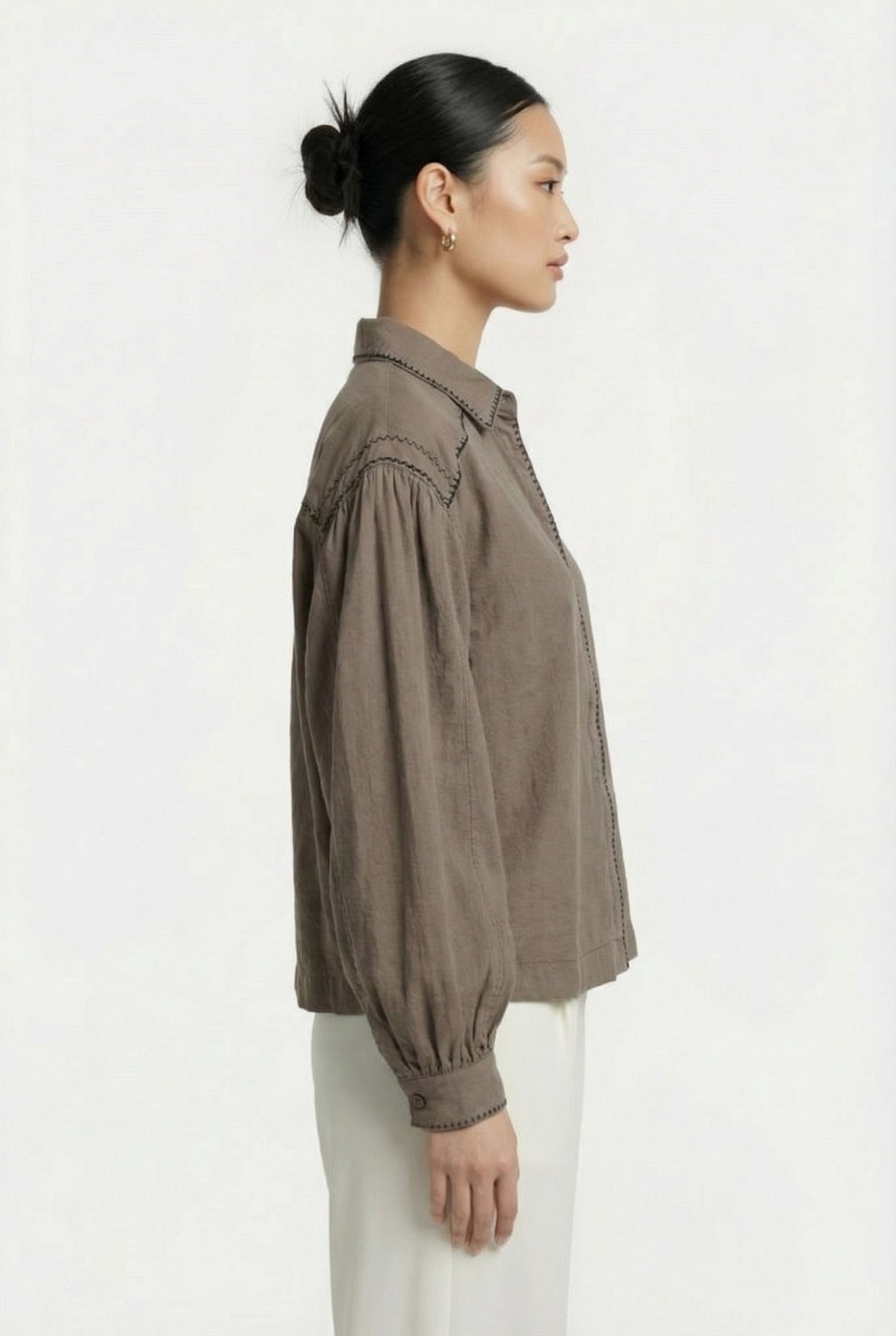 EVA BLOUSE KHAKI 3