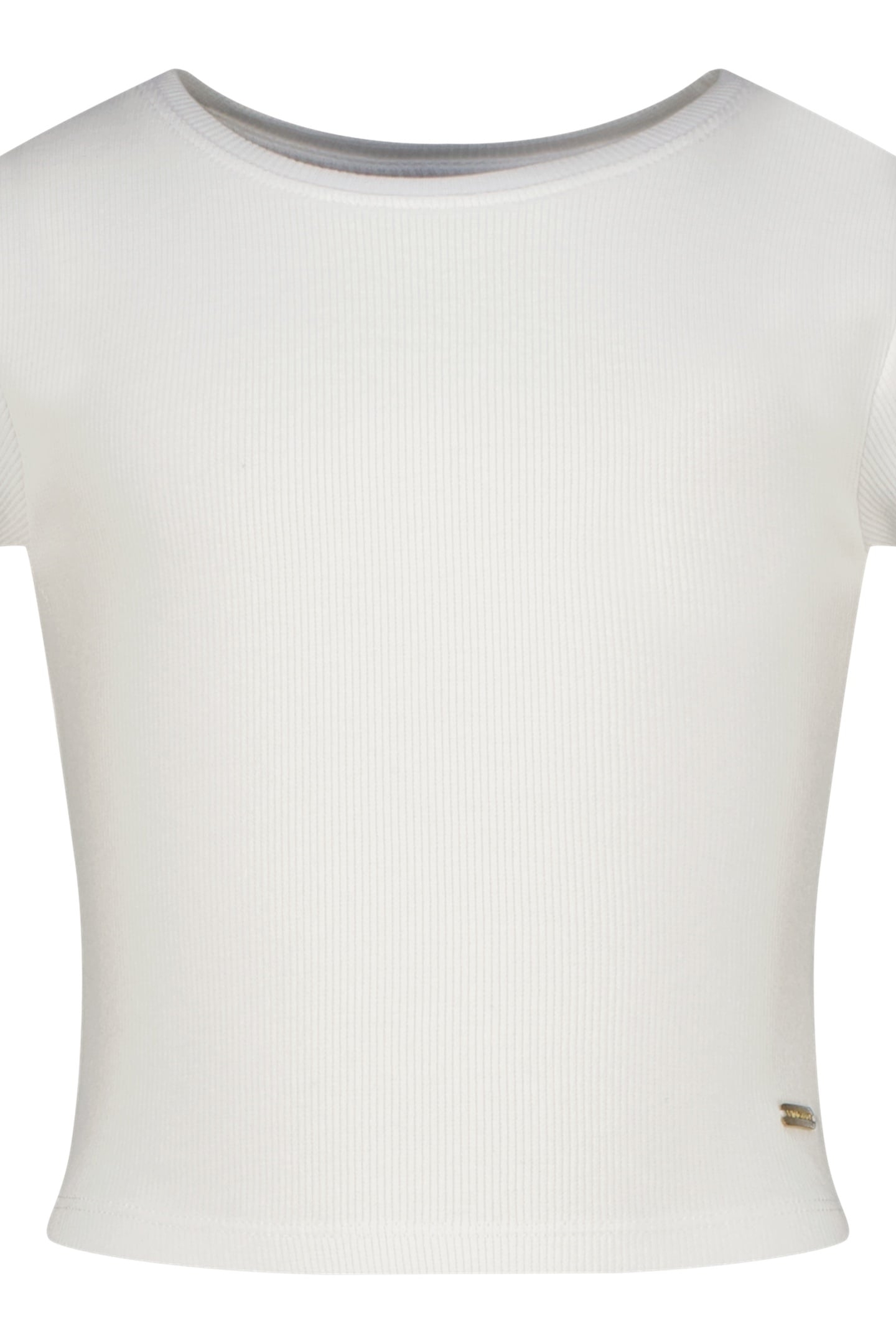 BASIC-CROP RIB TEE REAL WHITE 1