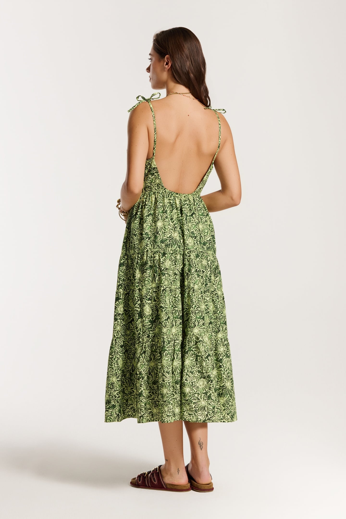 JOSIE DRESS DAISY BOUQUET GREEN DAISY BOUQUET 6