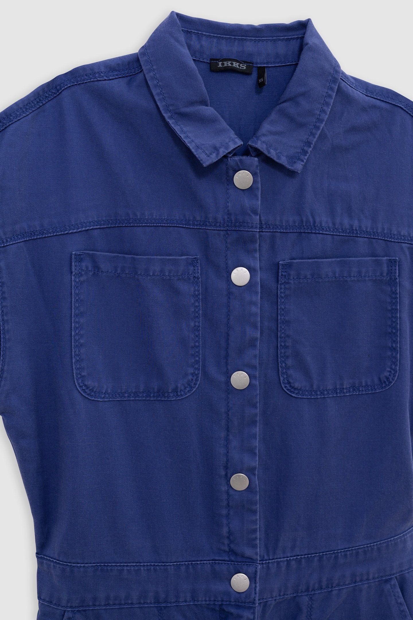 BLUE LONG JUMPSUIT WITH PRESS STUDS 3