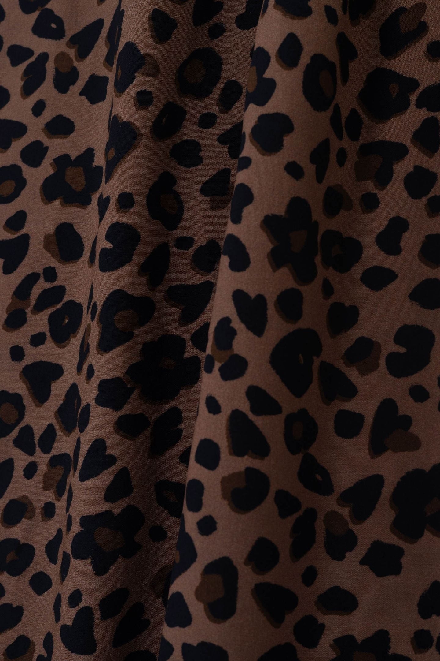 LONG LEOPARD PRINT DRESS WITH THIN STRAPS CAMEL 8