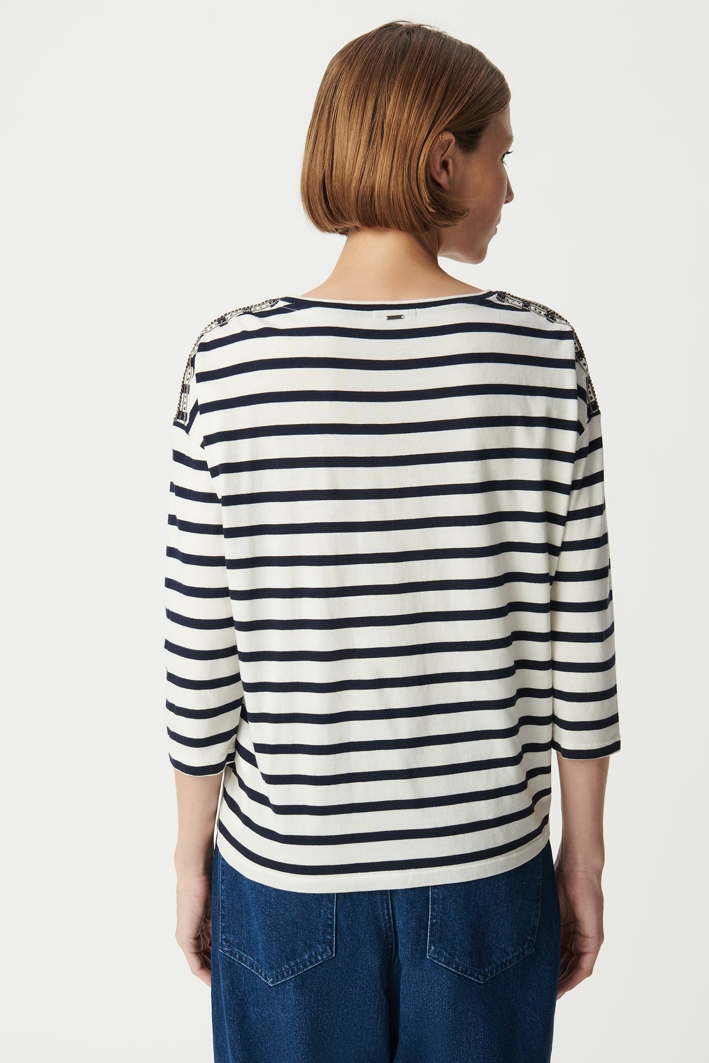 OVERSIZED SAILOR TEE WITH SHOULDER JEWELS 3