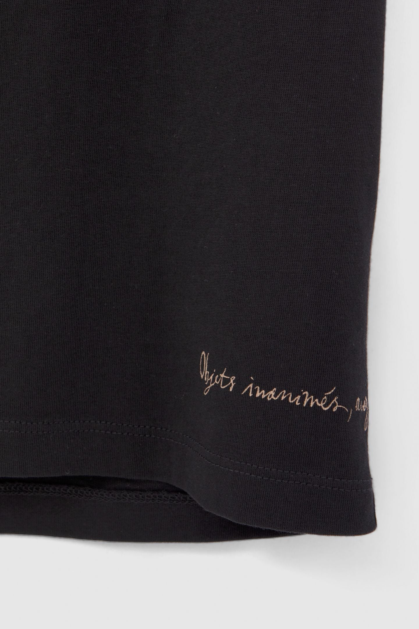 BLACK ORGANIC COTTON T-SHIRT WITH EMBROIDERED SKULL 6