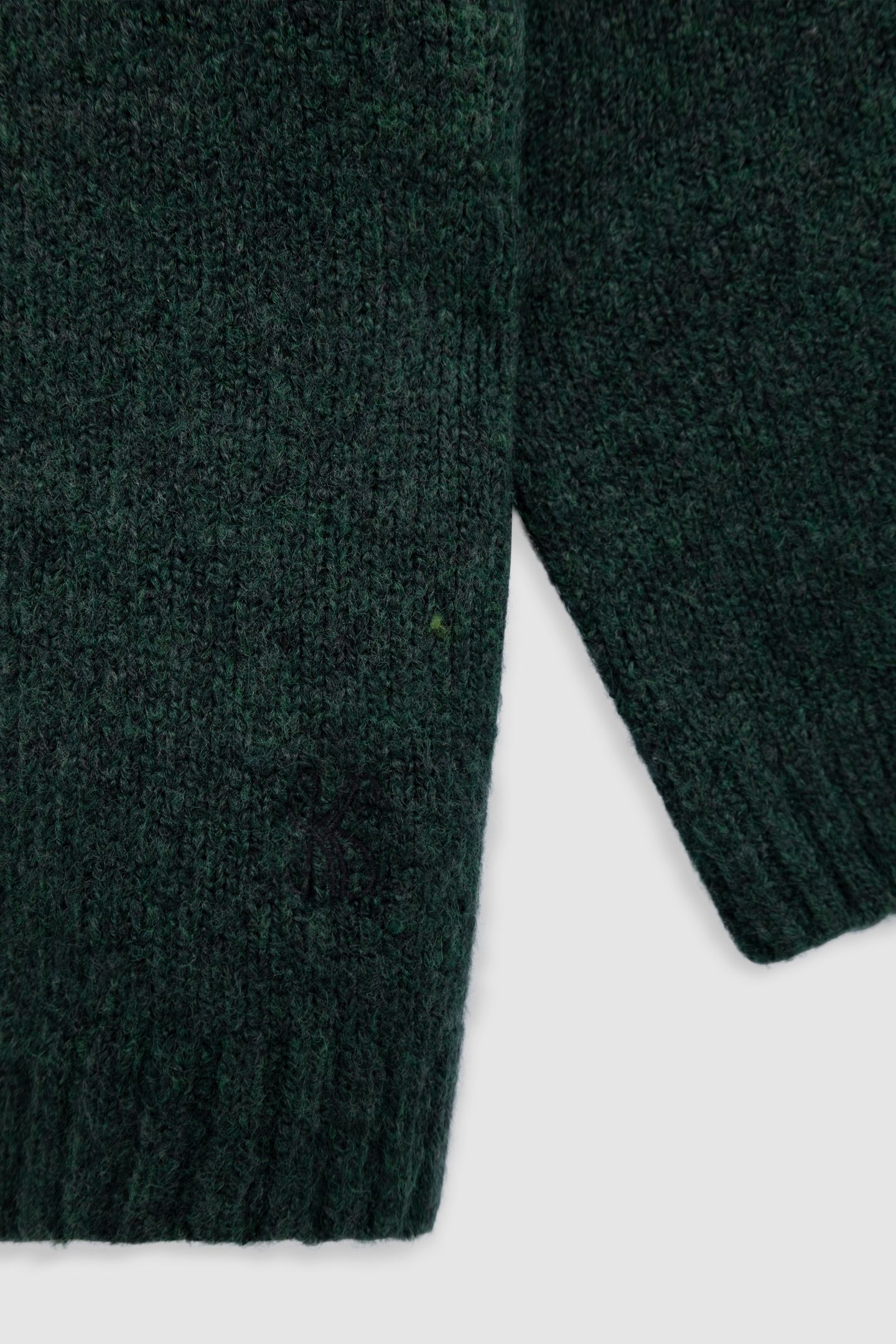 GIRL'S GREEN TRUCKER-NECK SWEATER 4