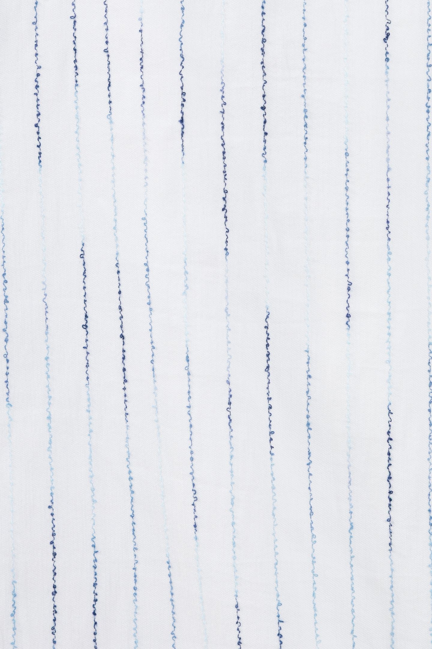 WHITE REGULAR SHIRT WITH EMBROIDERED STORM STRIPES 7