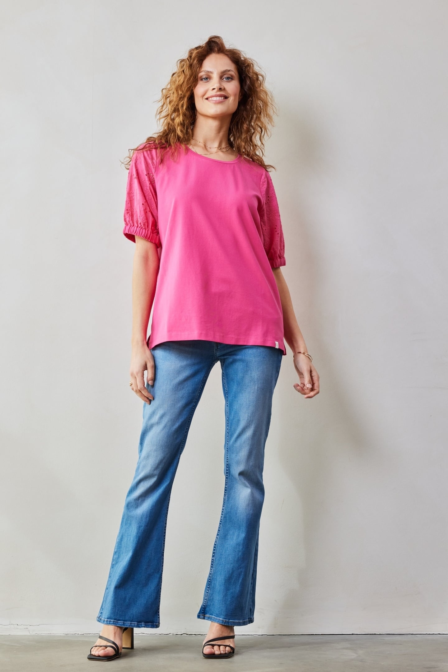T-SHIRT EMMY IN RASPBERRY PINK 1
