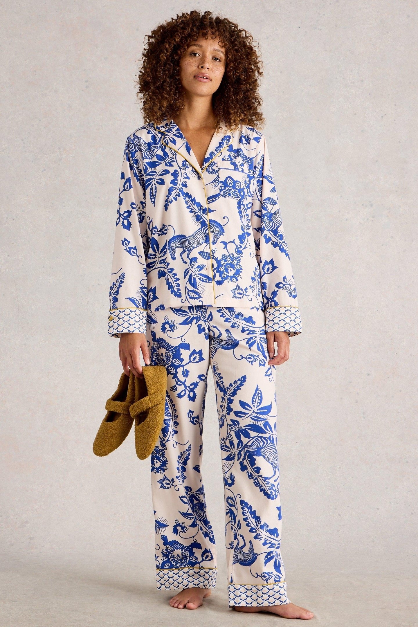 NINA ORGANIC PJ SHIRT PINK PRINT 1