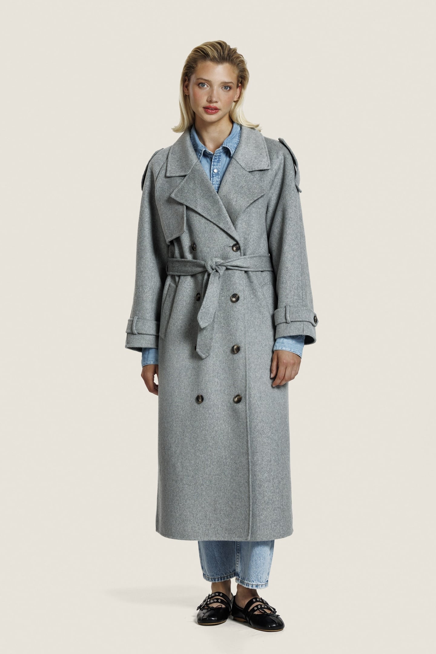 ADELINEWOOL JACKET L. GREY MELANGE 1