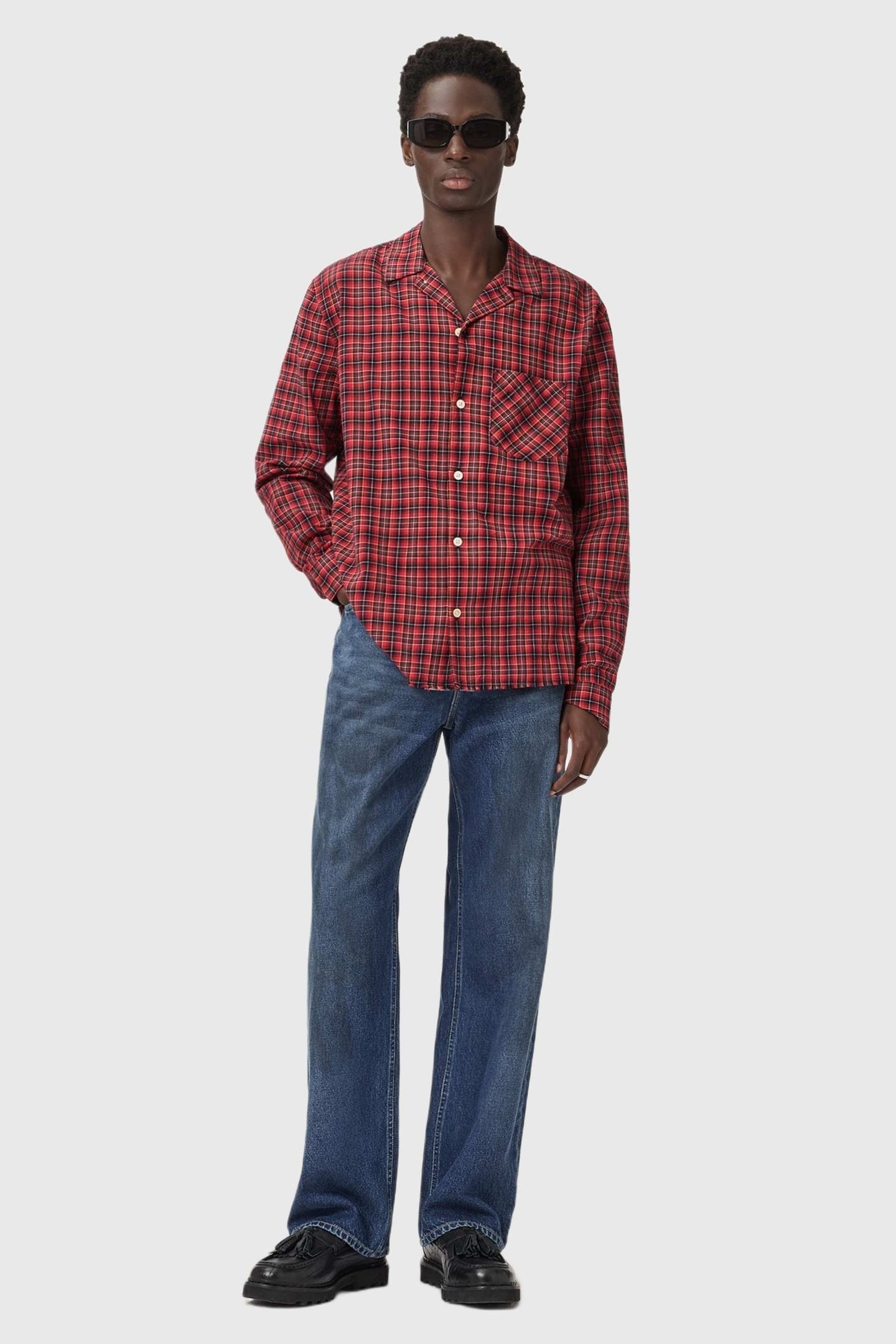 FELIX LS SHIRT CLARET RED 2