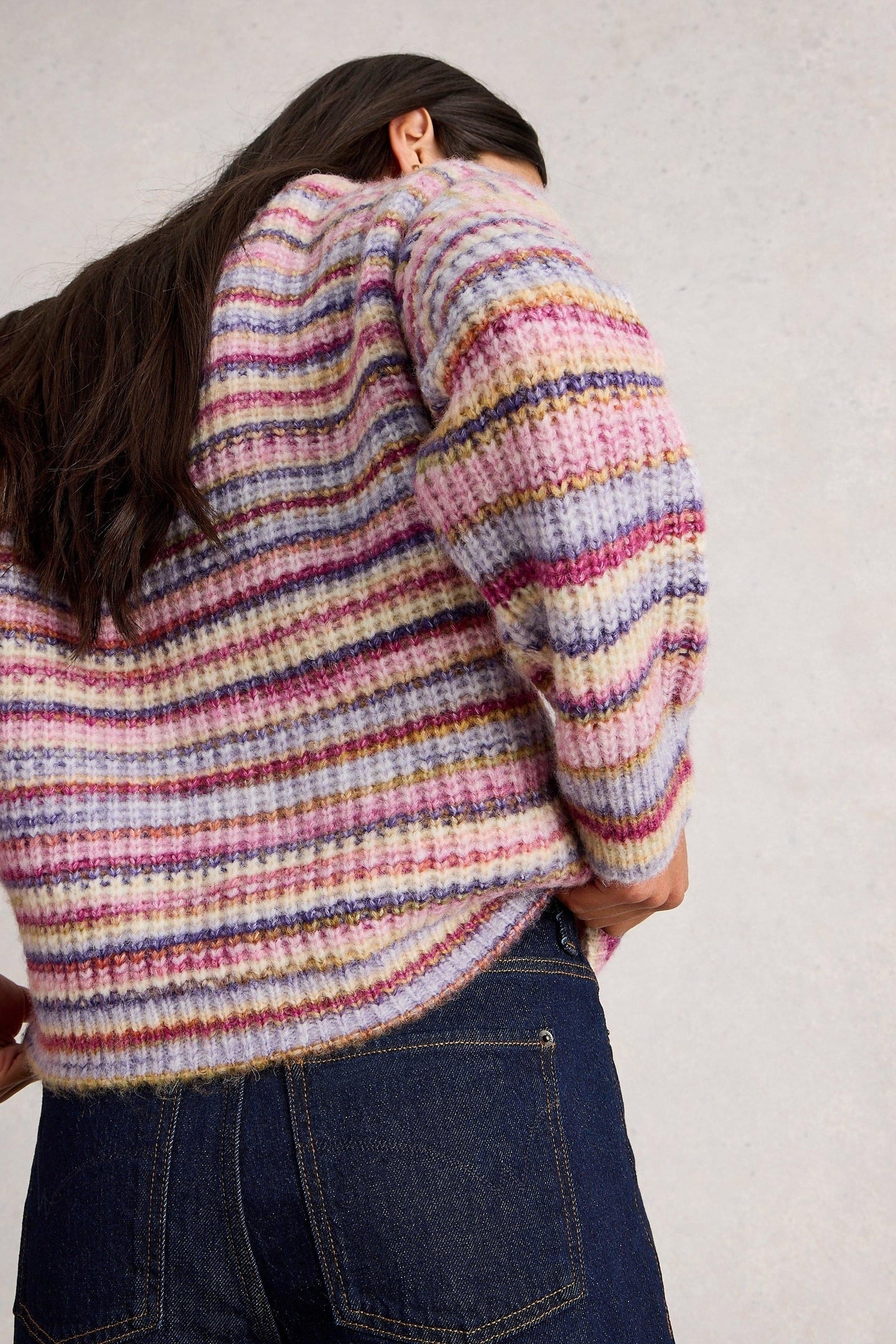 SUZANNA SPACEDYE JUMPER PINK MULTI 3