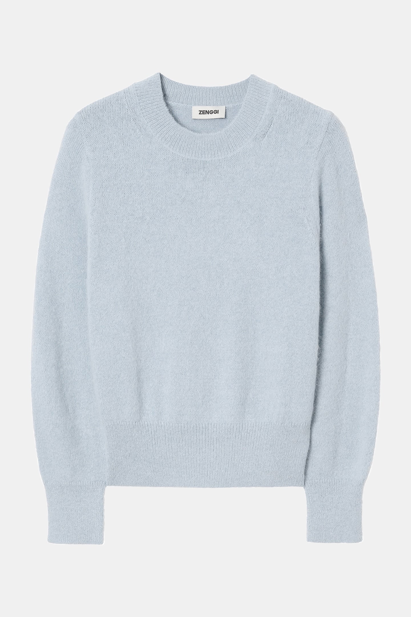 ALPACA ROUND NECK PULLOVER BLUE HAZE 4