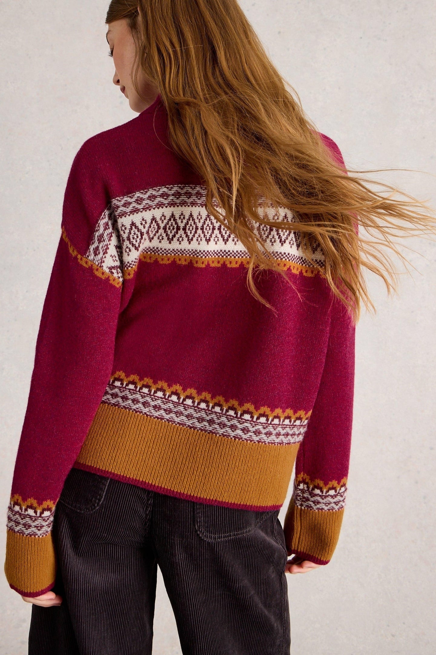 MILLIE FAIRISLE JUMPER PINK MULTI 3