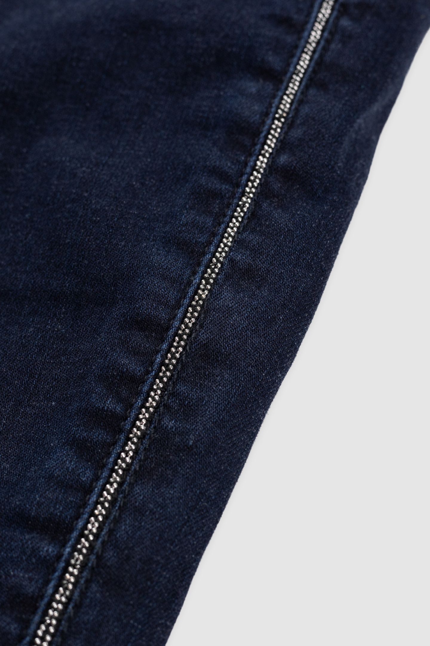 DARK BLUE SLIM JEANS WITH ROXANNE CHAIN MOTIF ON SIDES 6