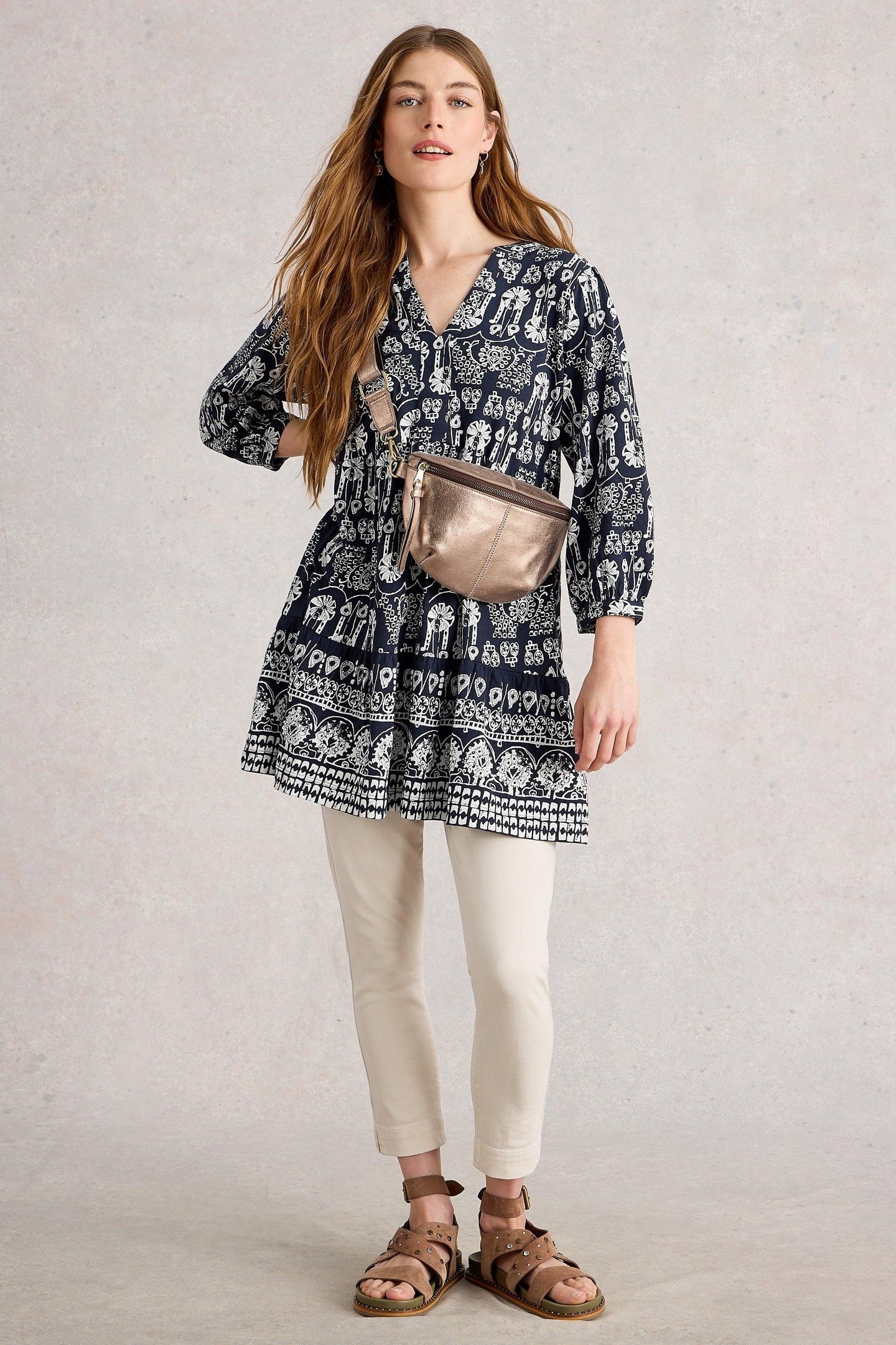 MARTA TUNIC NAVY MULTI 1