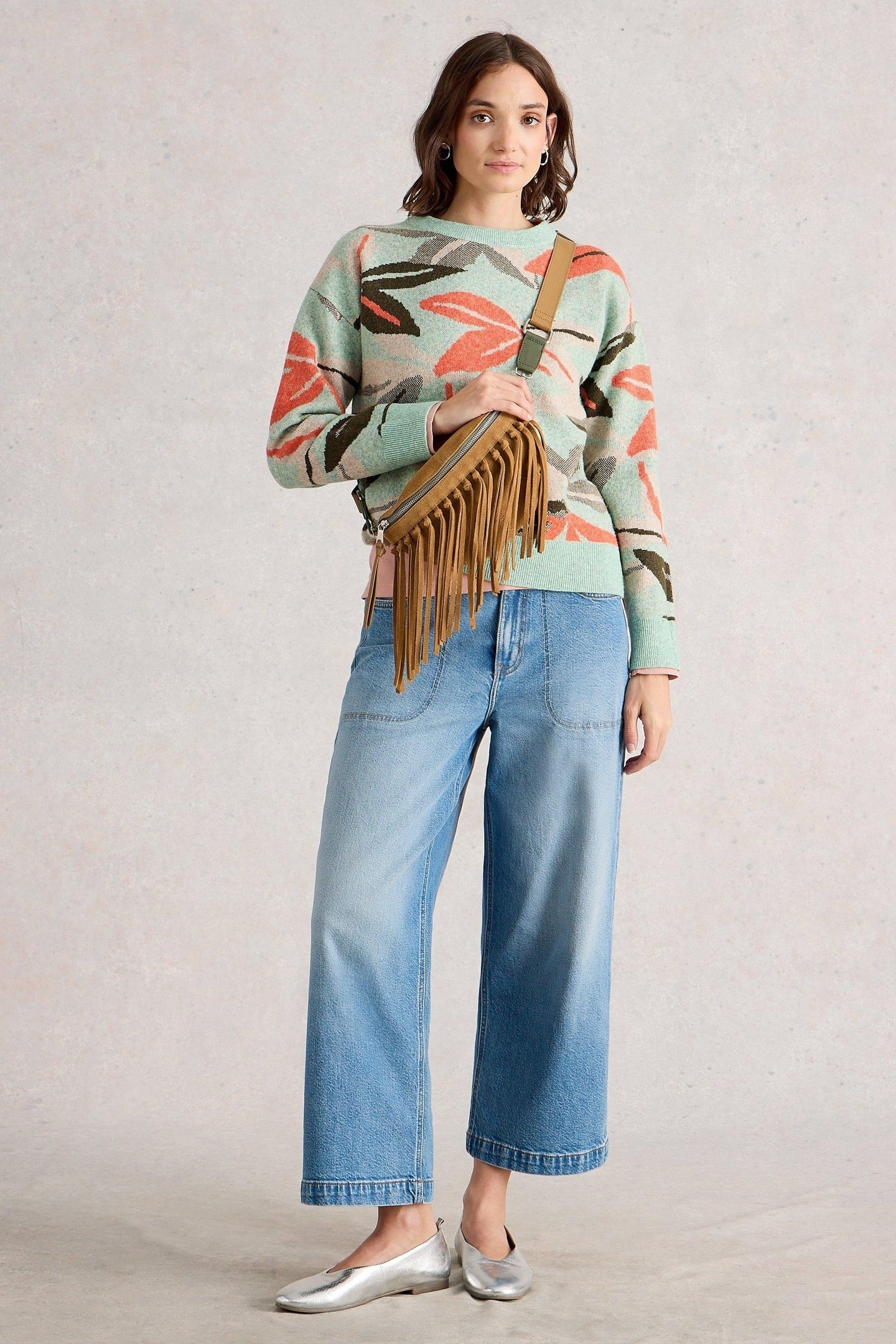 PETAL JUMPER GREEN MULTI 1