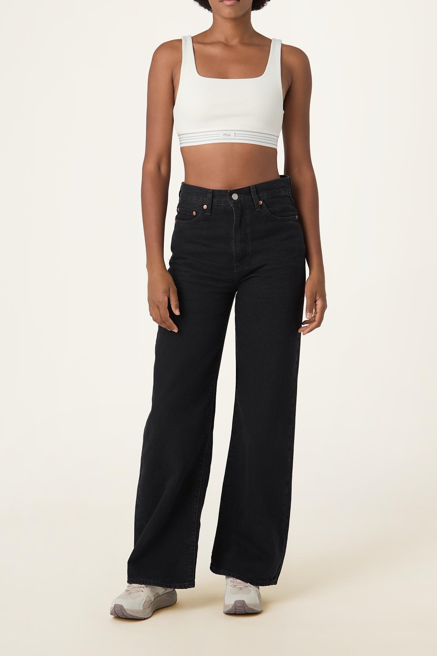 BELLAGIO RIBBED BRA TOP EGRET 2