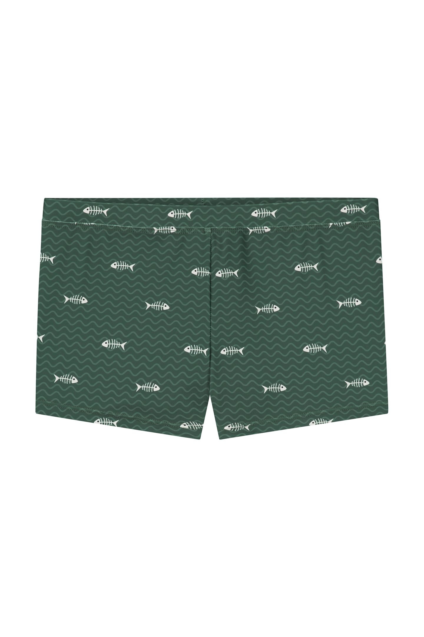 BOYS SWIM BOXER FISHBONE CILANTRO GREEN 1