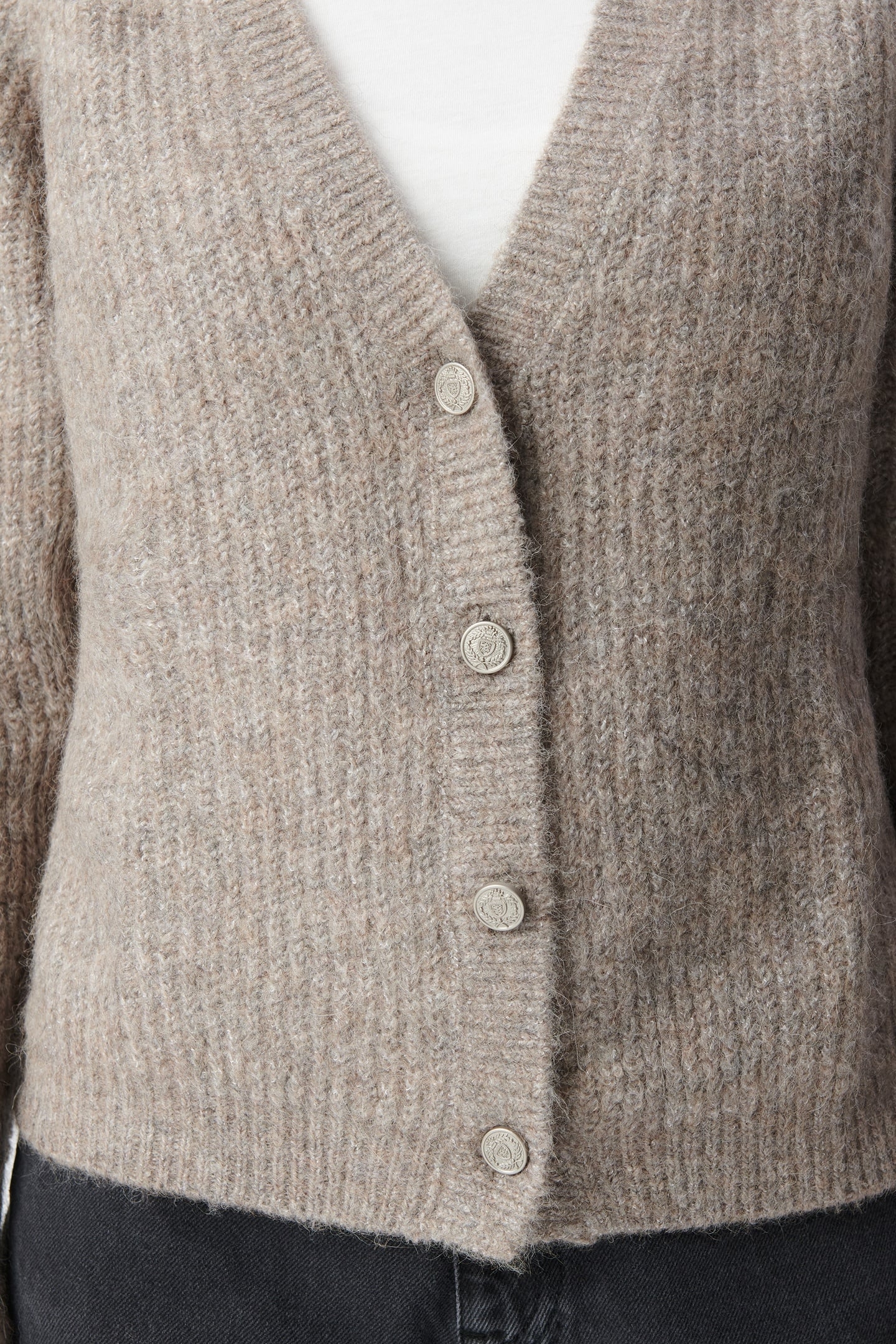 KNITTED SESAME CARDIGAN 5