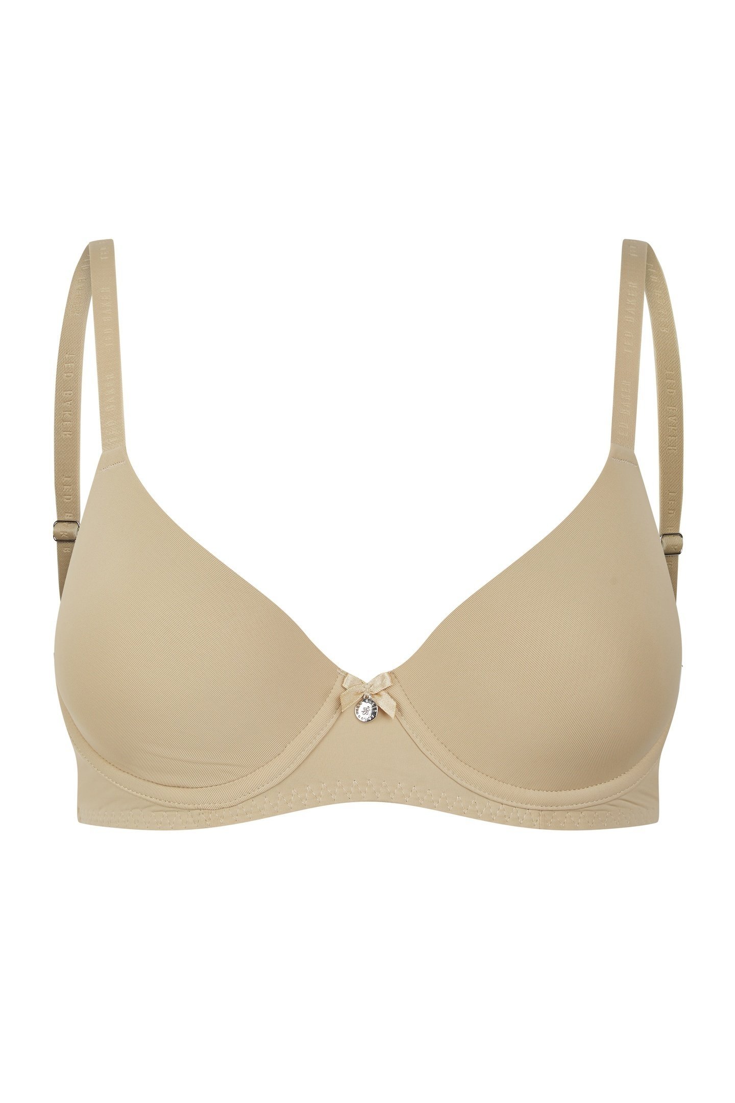 MARYAM 2 PK SOLID COLOR T-SHIRT BRAS JET BLACK/IRISH CREAM 3