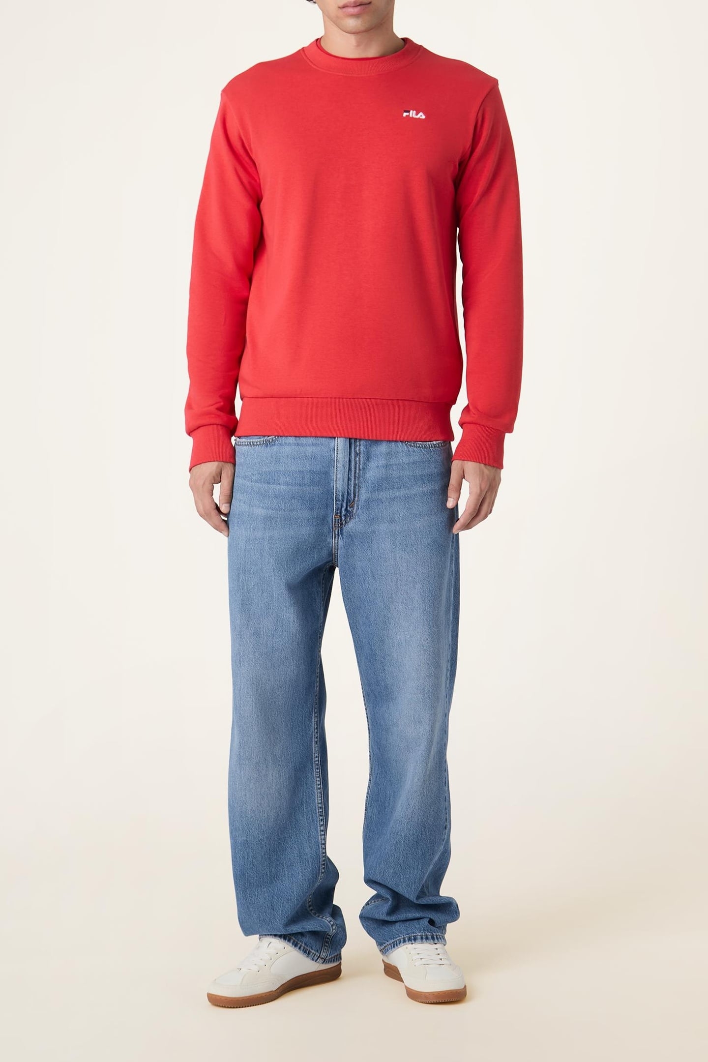 LEVERANO REGULAR CREW SWEAT TRUE RED 2