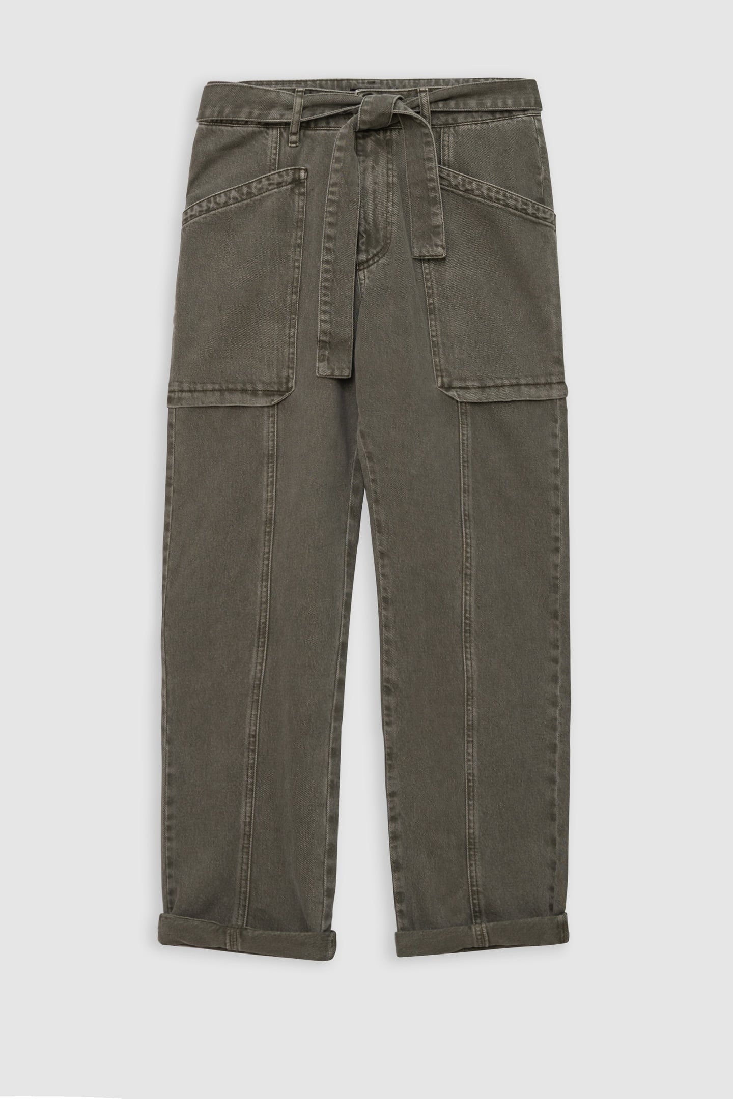 FADED KHAKI BATTLE JEANS WITH CARGO POCKETS 4