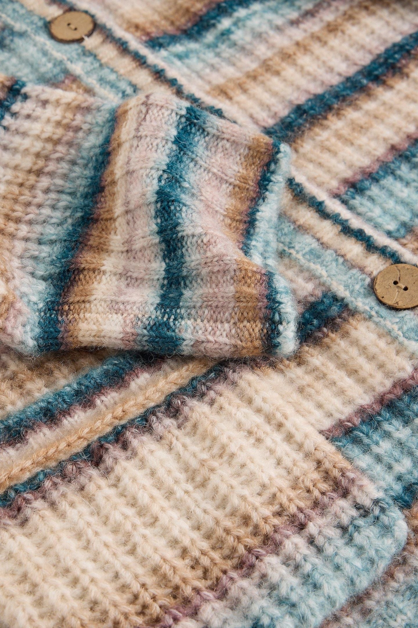 SUZANNA CREW CARDI BLUE MULTI 4