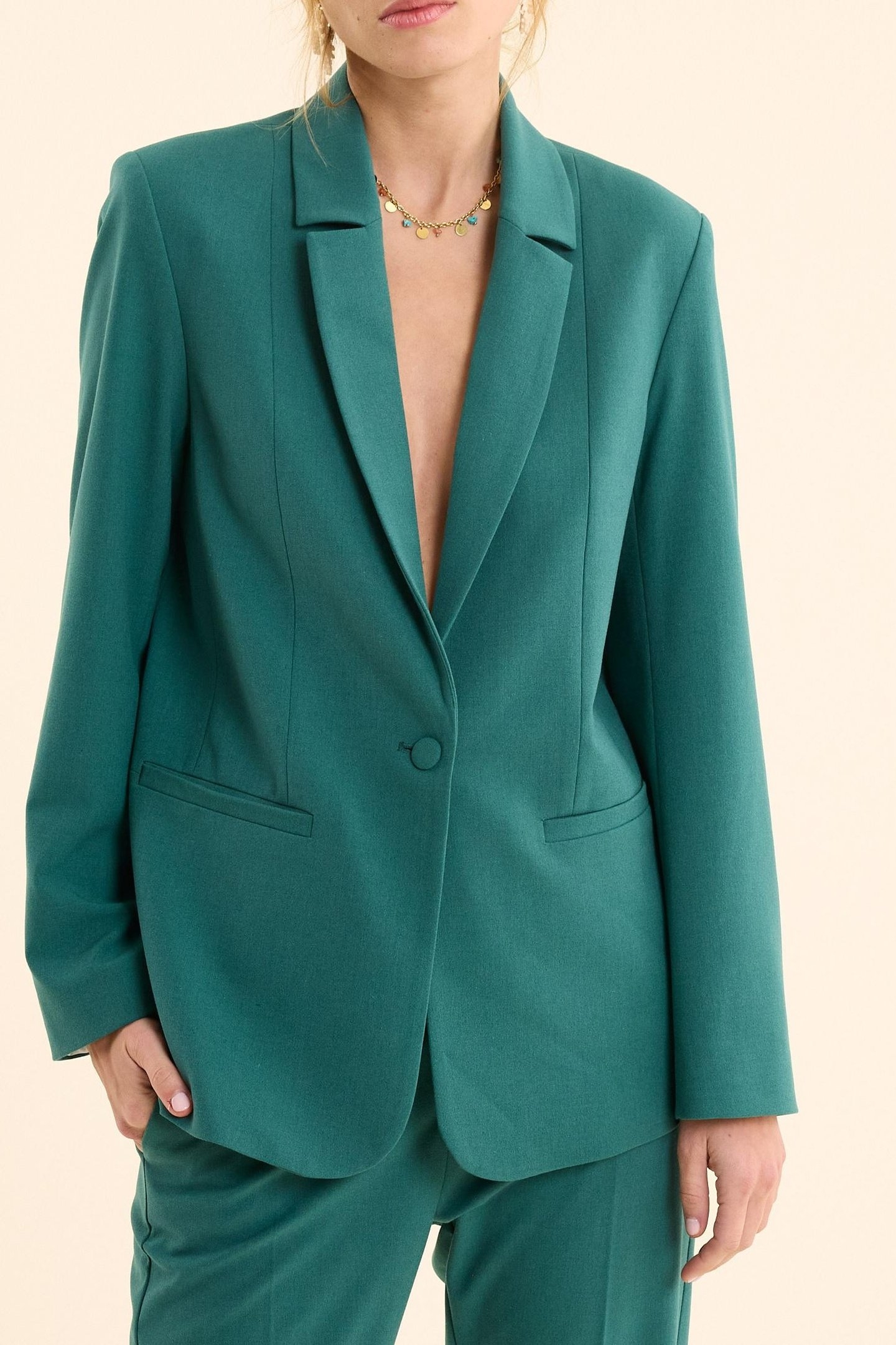 GREEN SUIT JACKET GREEN 1