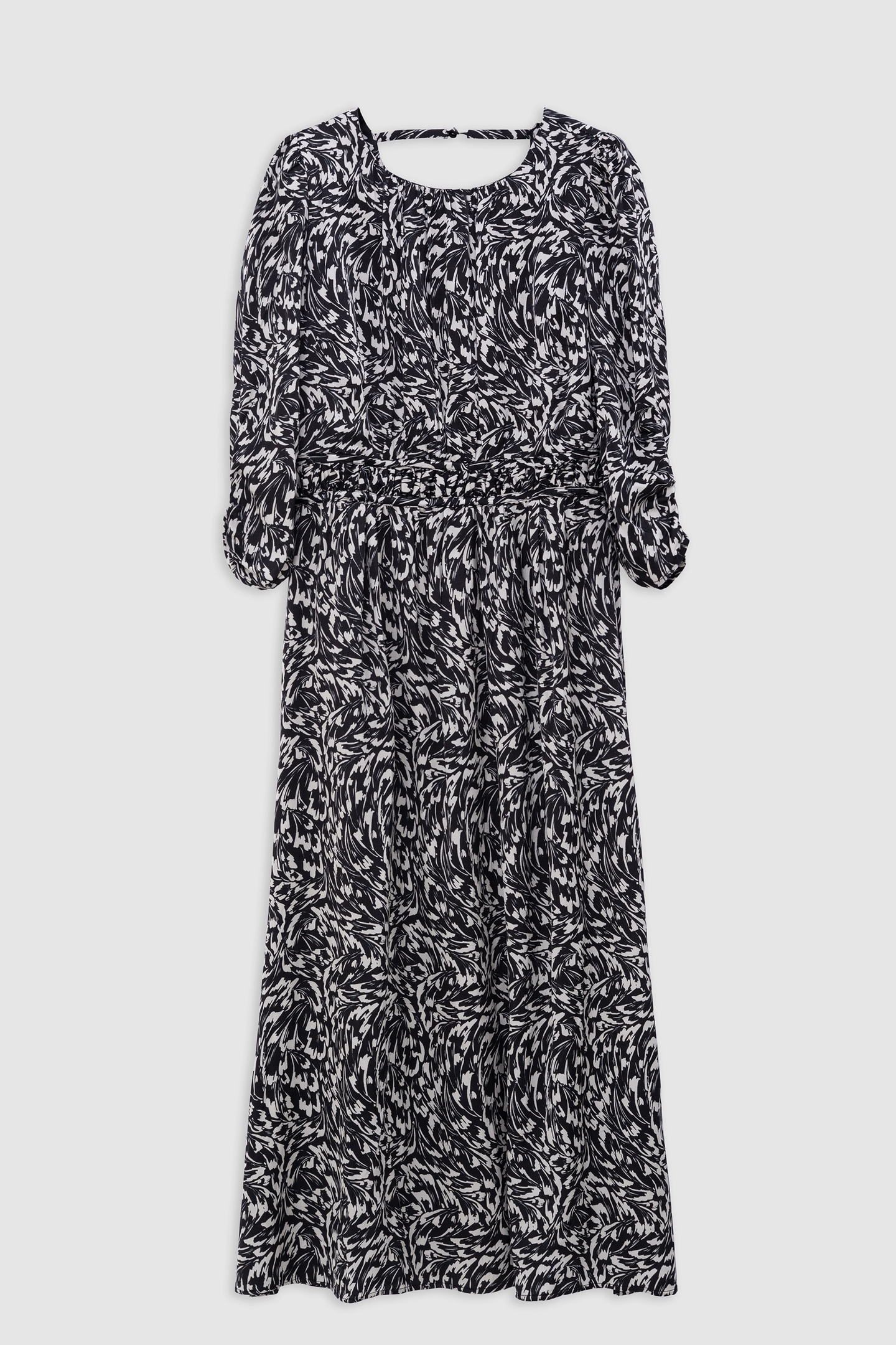 BLACK DRESS LENZING™ ECOVERO™ MINIMAL FLOWER 4